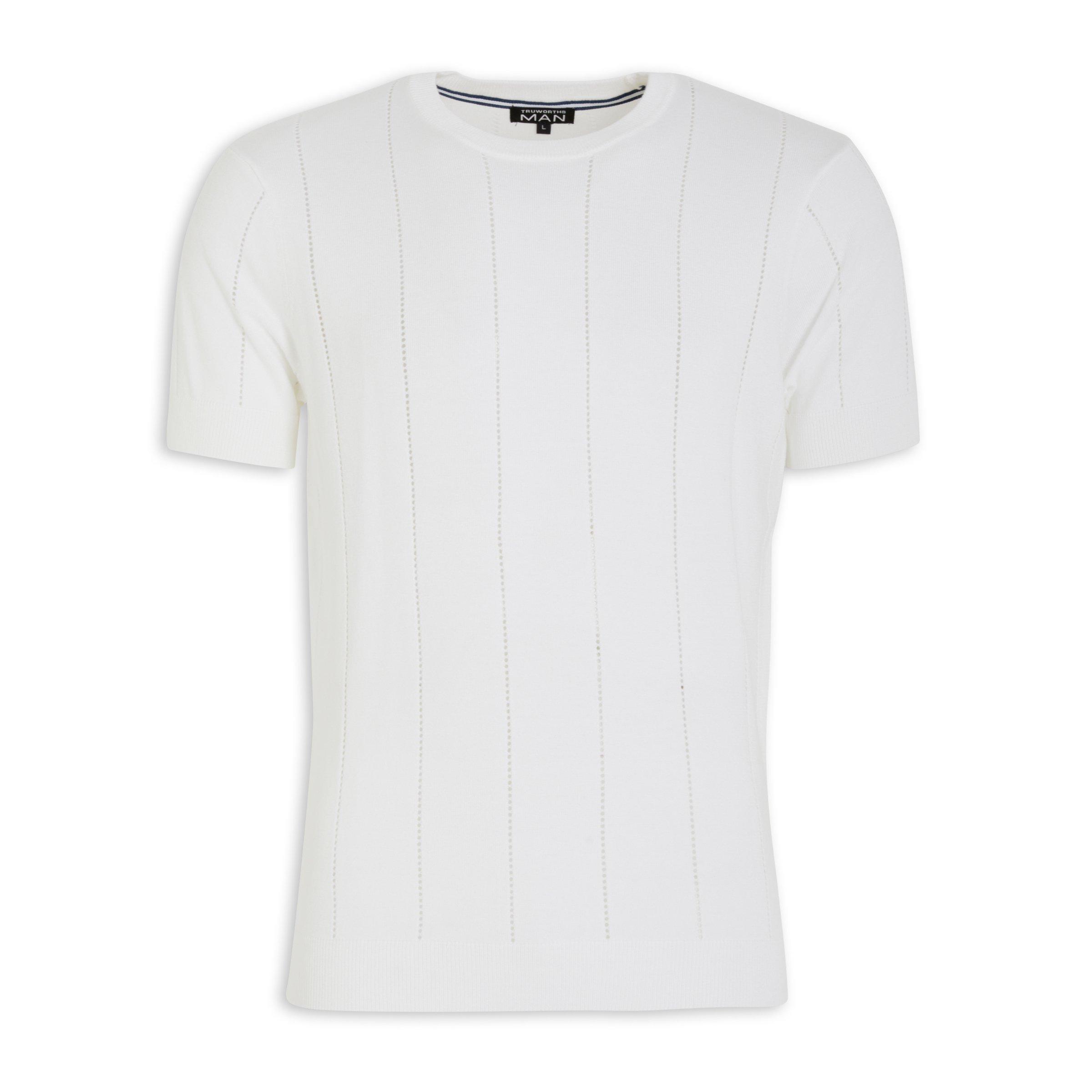 Off White Short Sleeve Sweater 3120100 Truworths Man