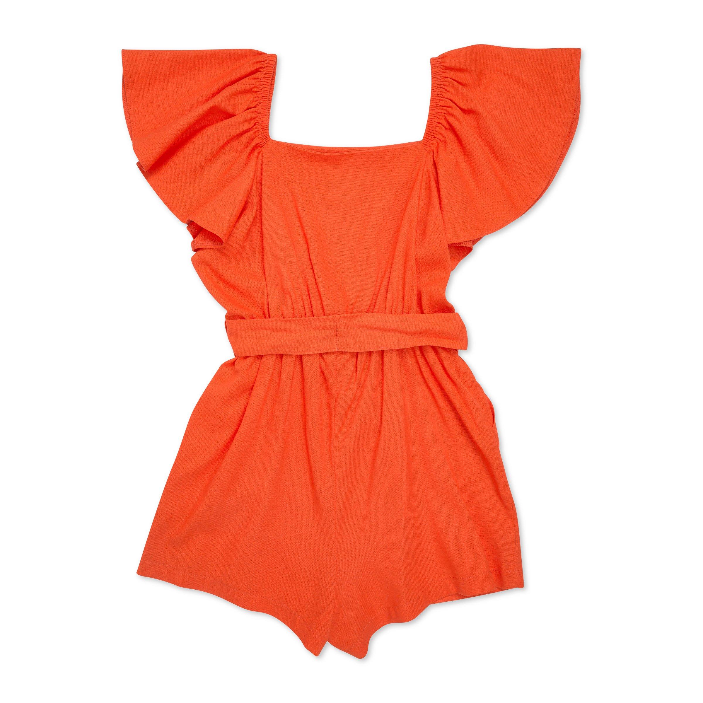 Girls orange outlet romper