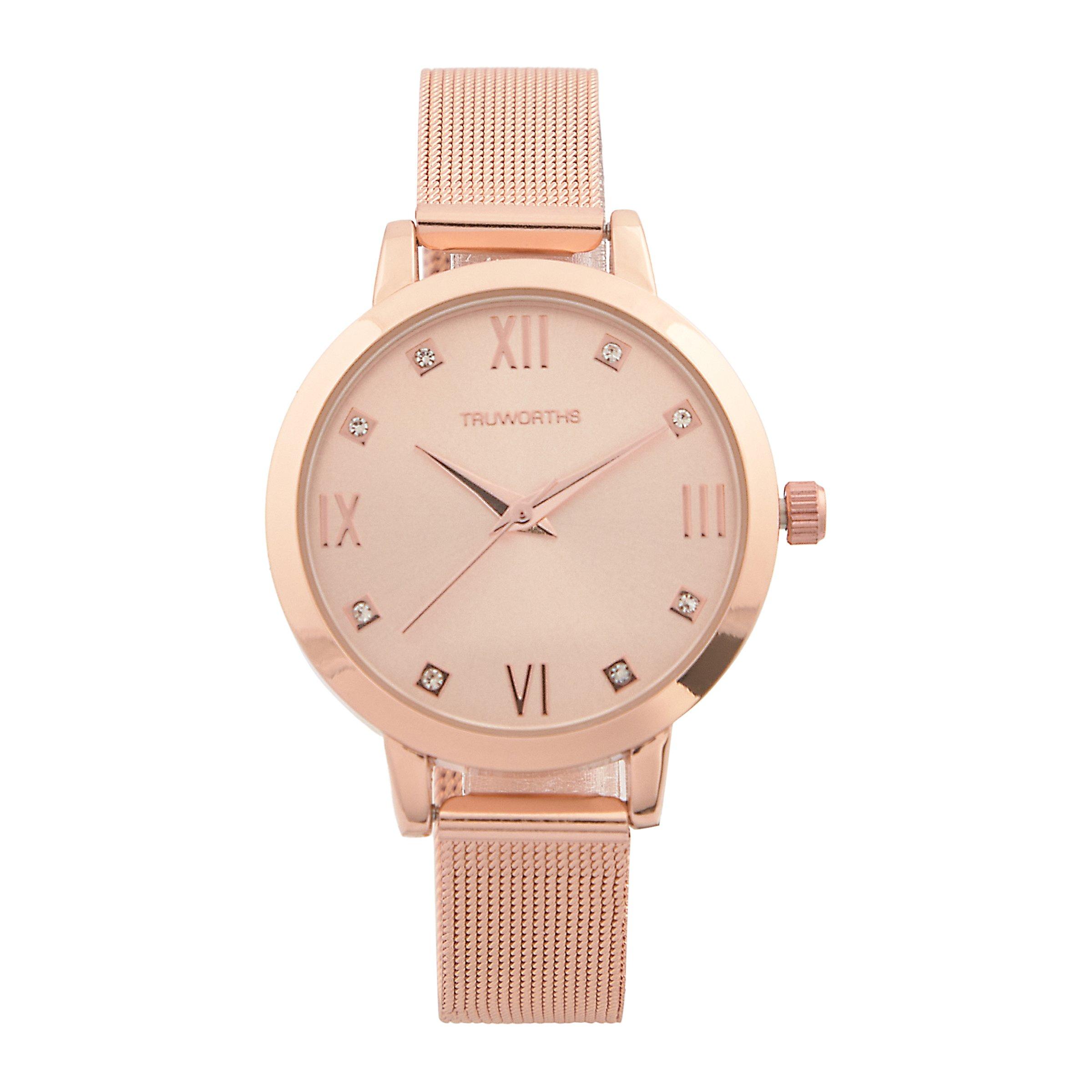 Dainty Rose Gold Mesh Watch 3120409 Truworths
