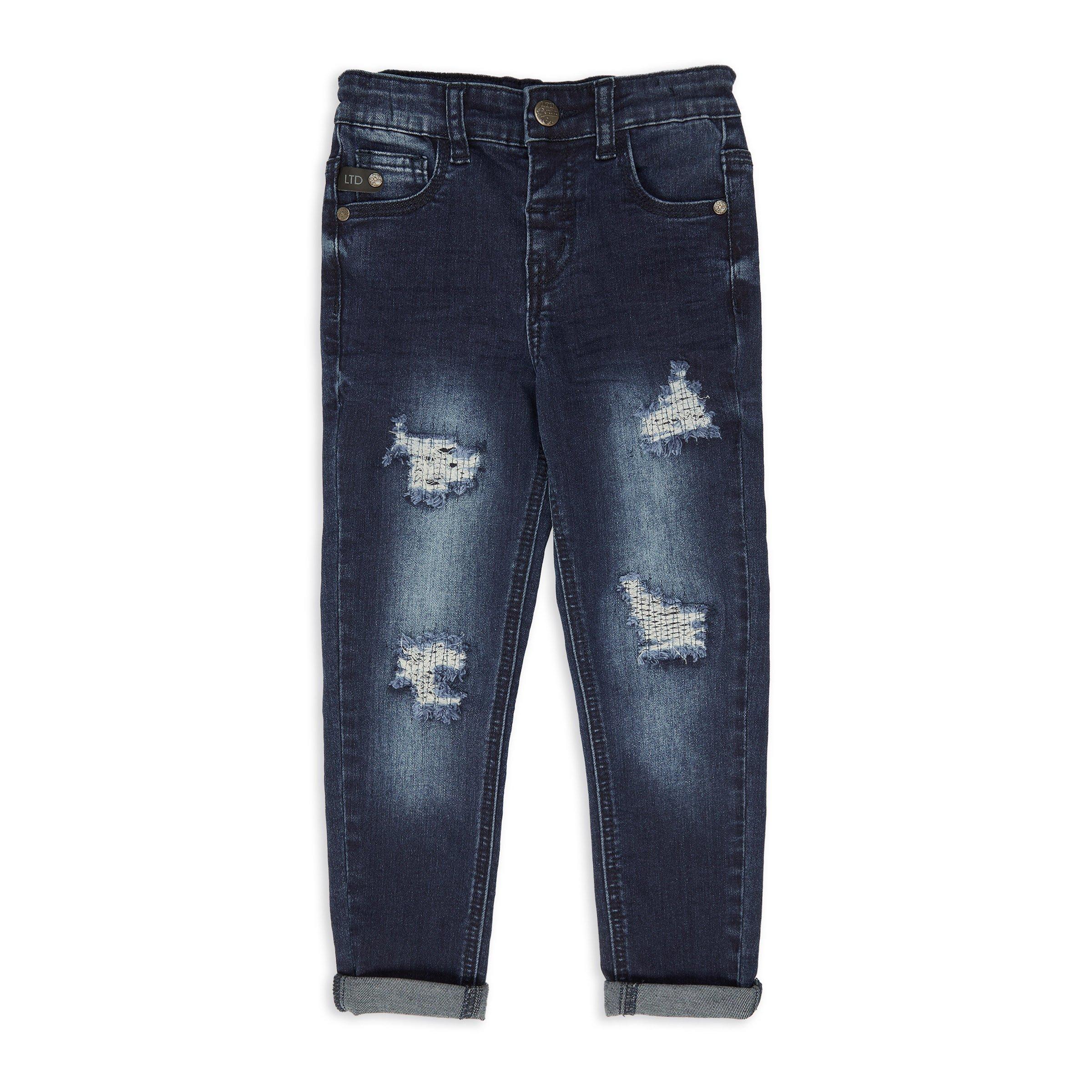 Stylish Pants Blue Jeans Ripped Skinny Jeans For Toddlers Girl Kid