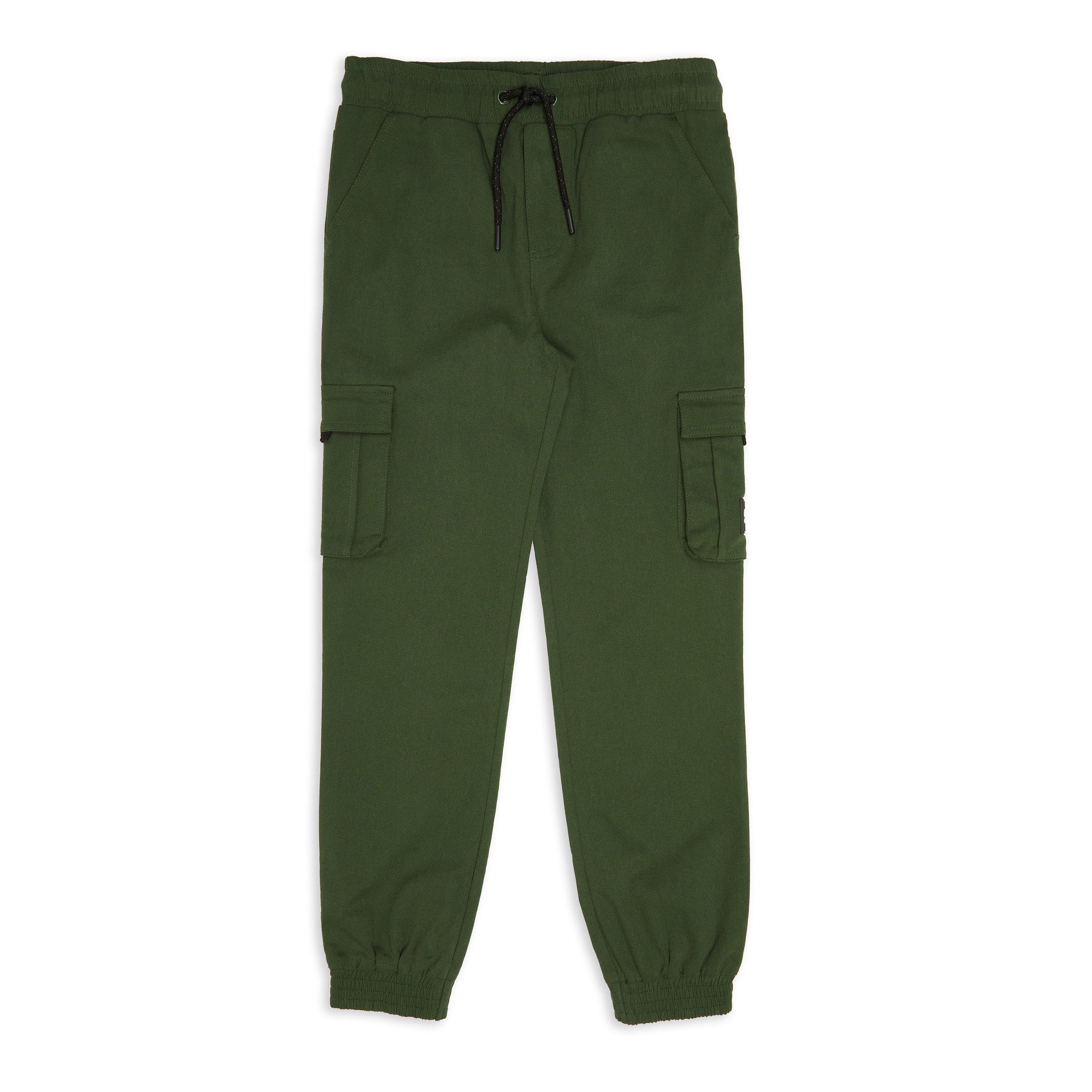 Boys Green Utility Cuffed Pants (3120500)