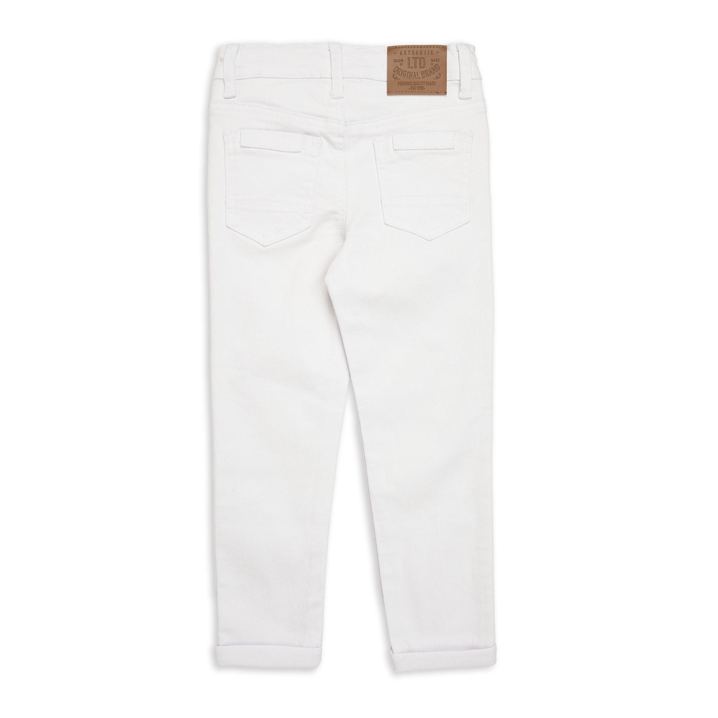 Boys white skinny sales jeans