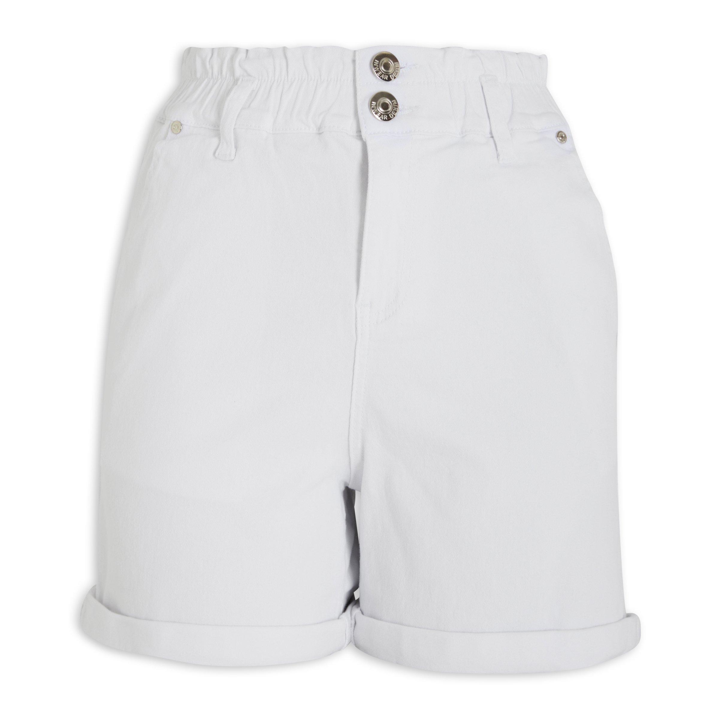 Women's White Denim Shorts