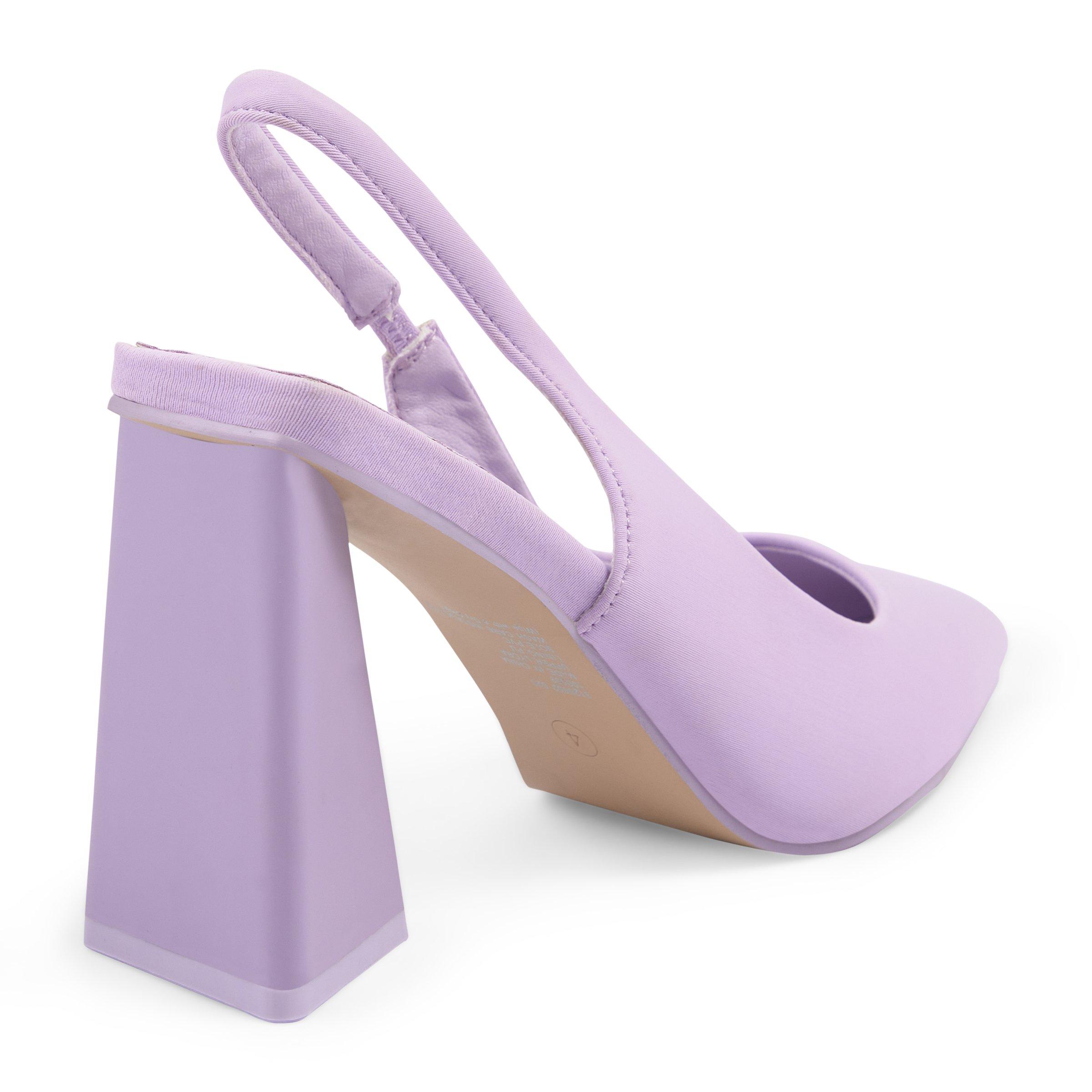 Purple Slingback Heels