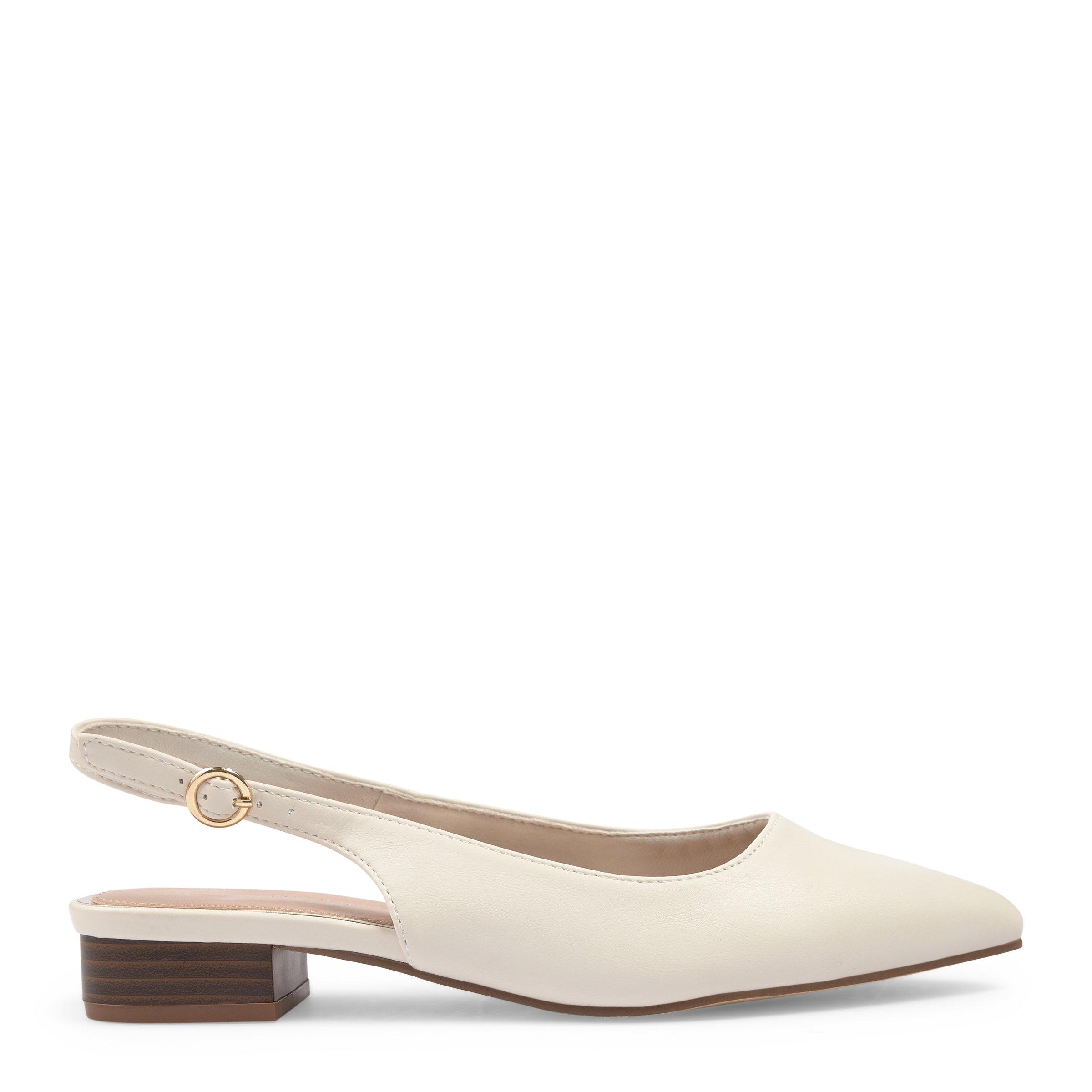 slingback low block heel