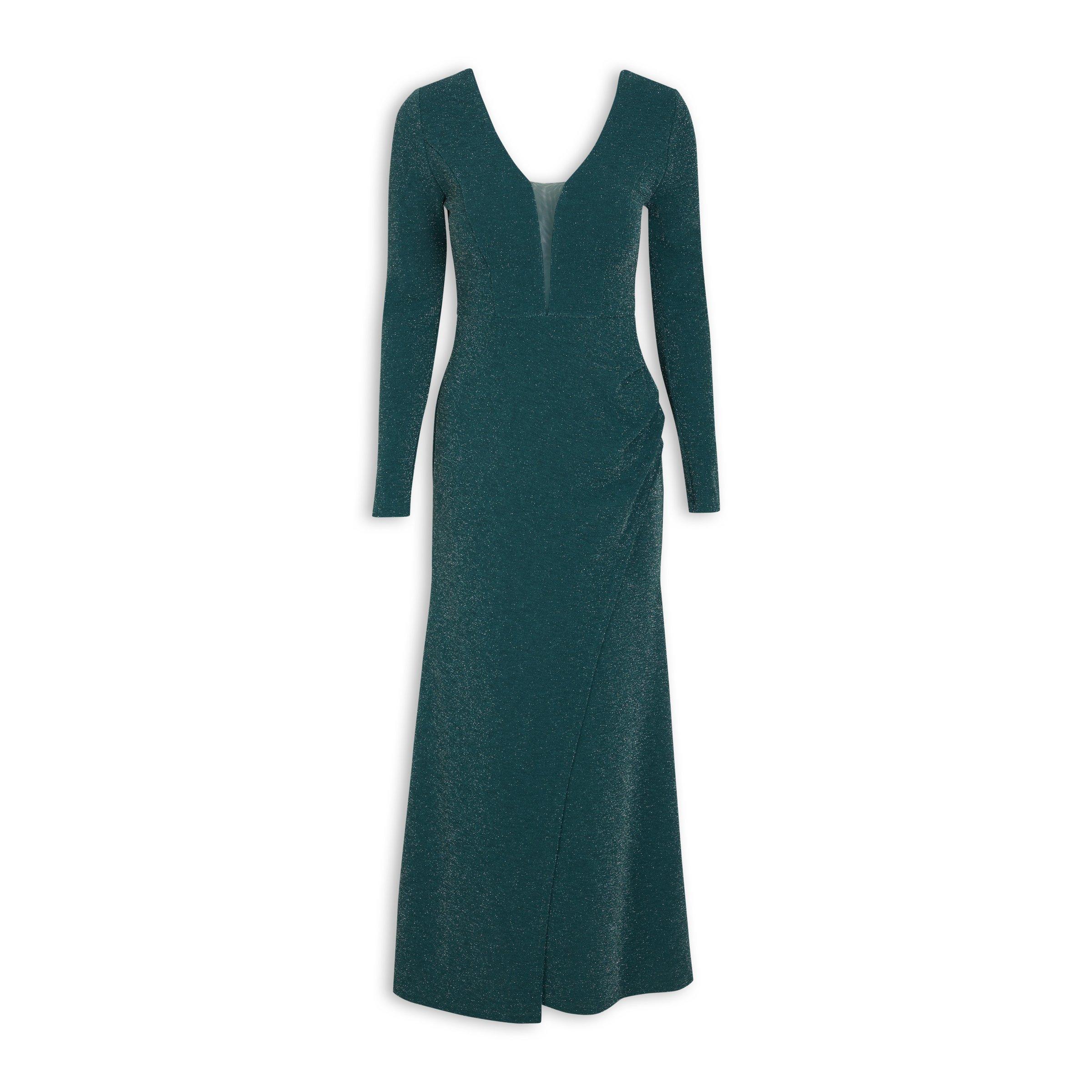 Emerald Green A line Evening Dress 3120968 Truworths