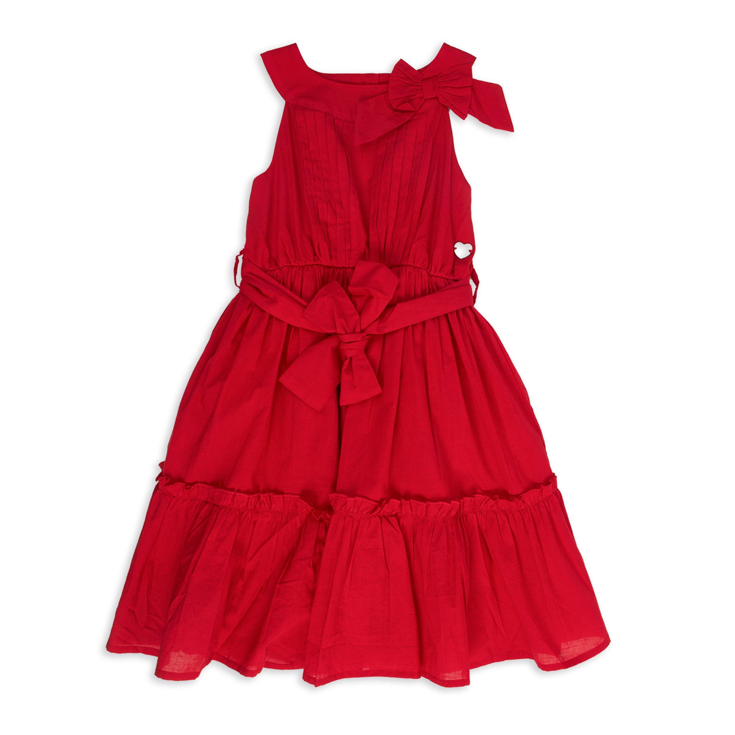 Kid Girl Red Tiered Dress 3121052 LTD Kids