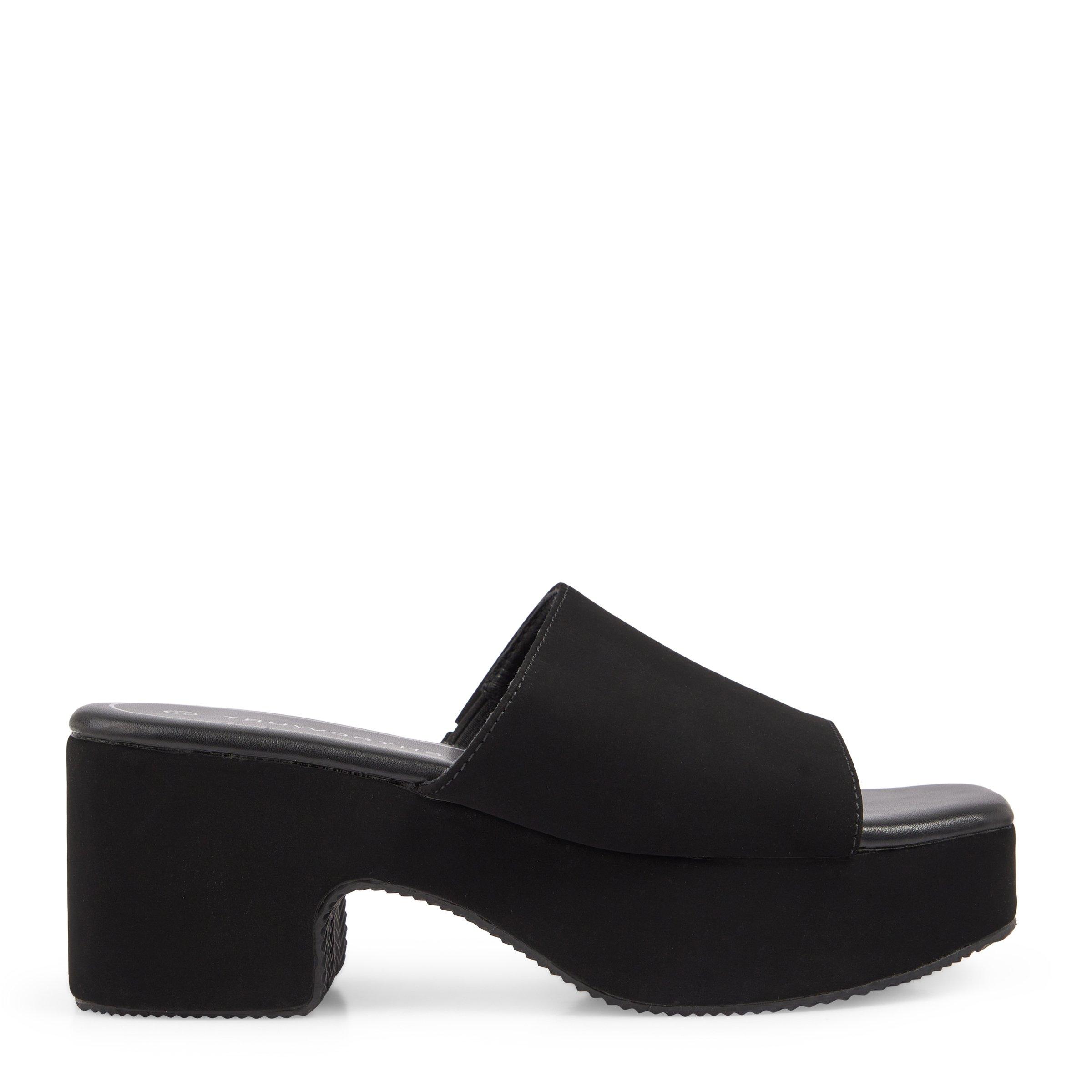 Black Low Wedge Mule Sandals 3121215 Truworths