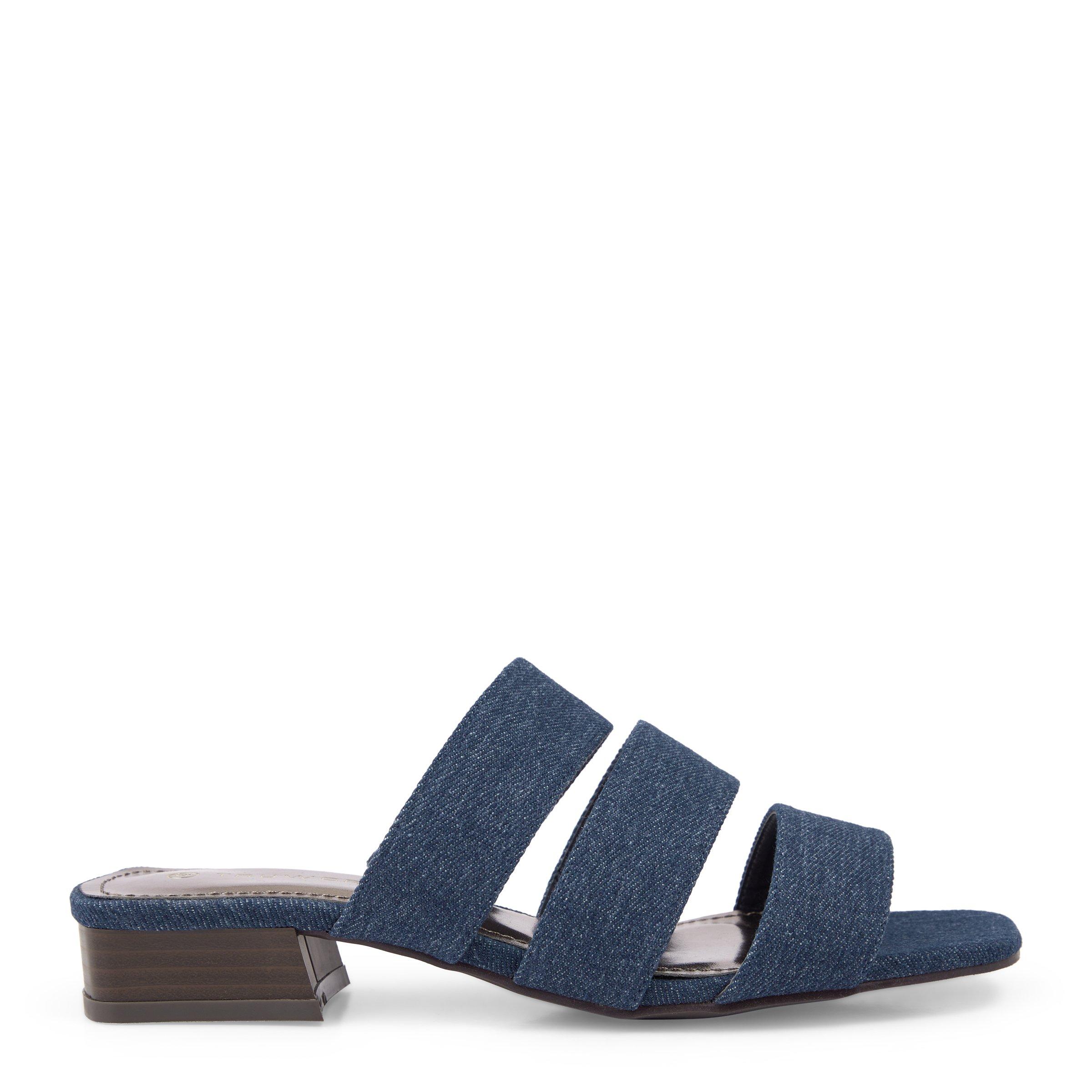 Navy blue discount mule sandals