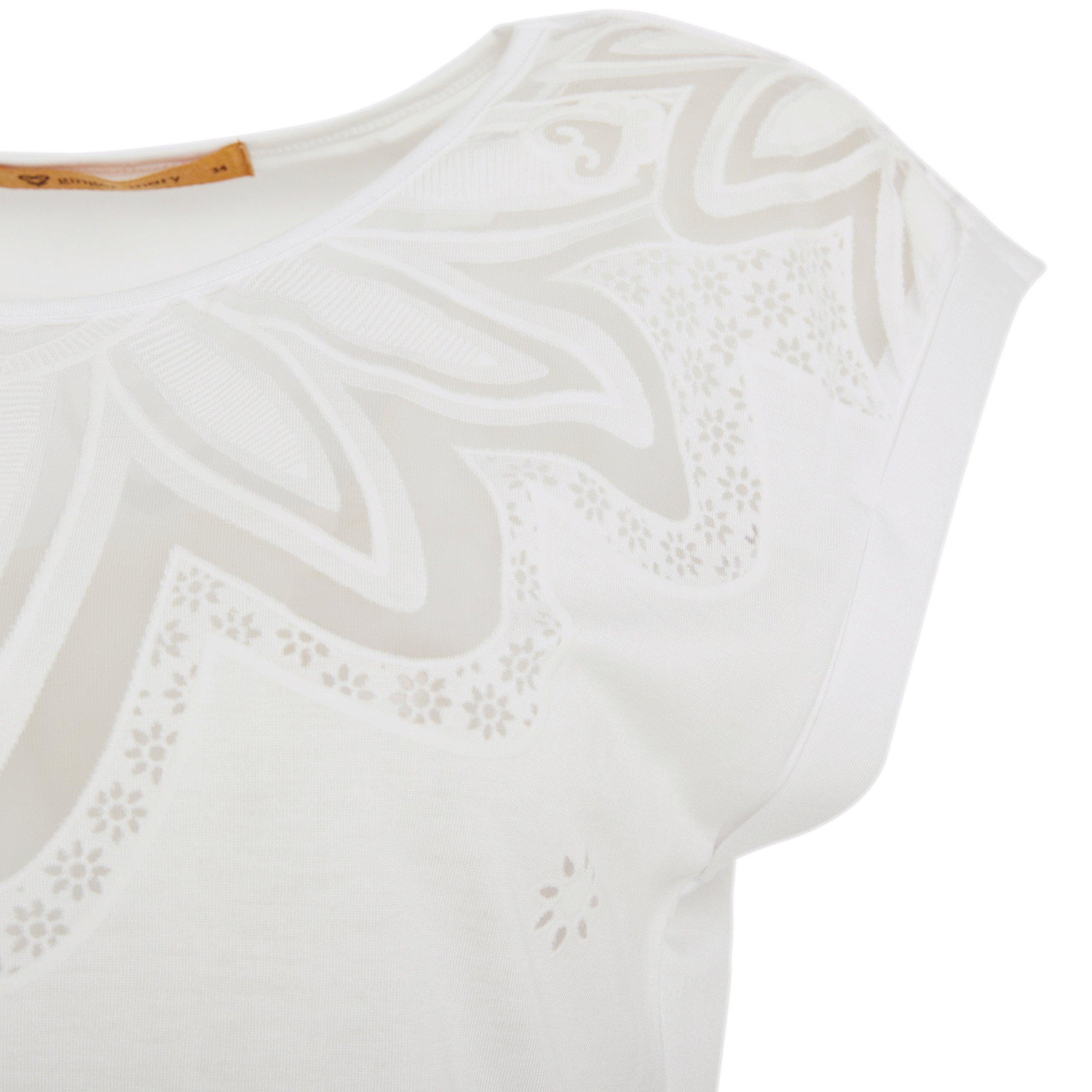white burnout tee
