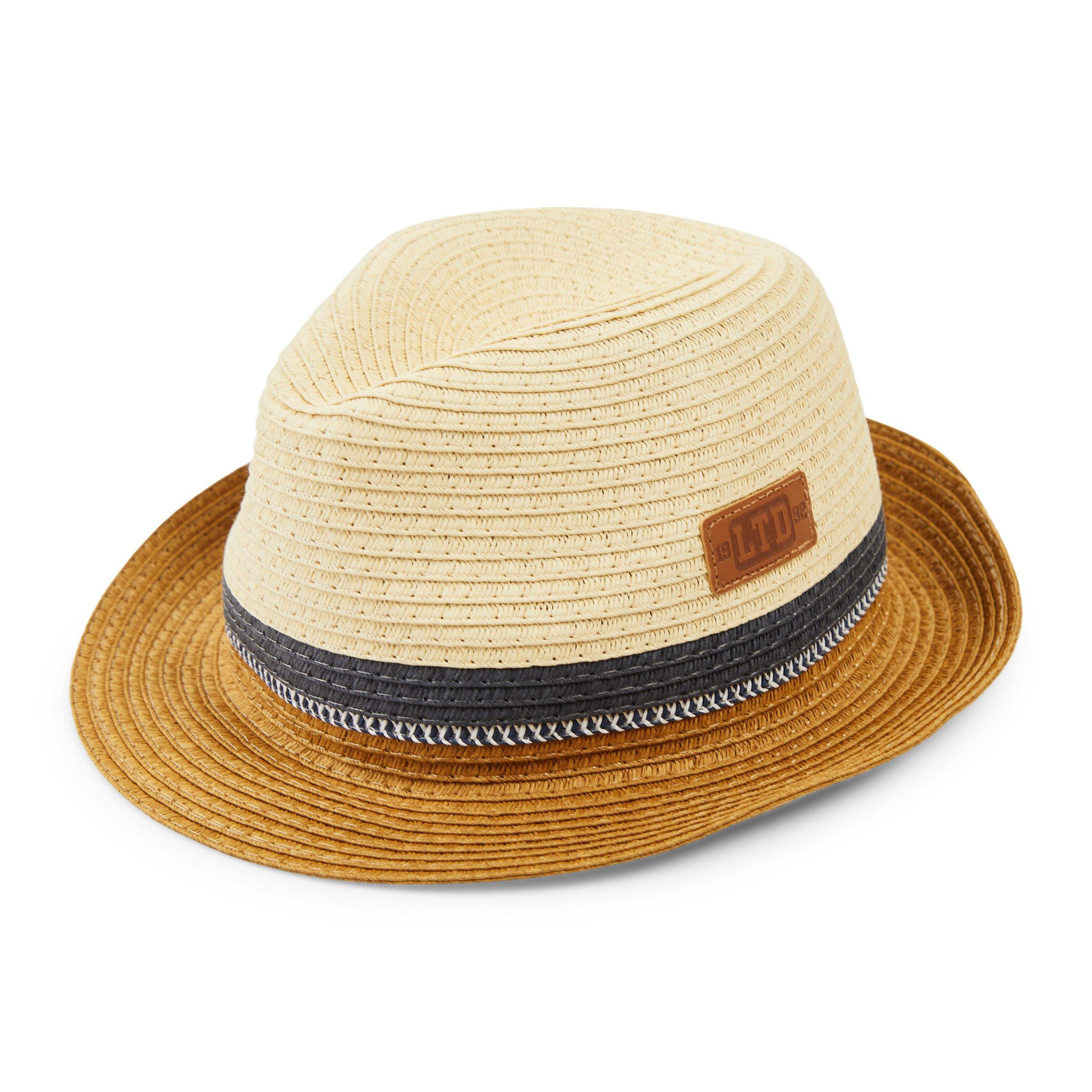 Kids straw best sale fedora hat