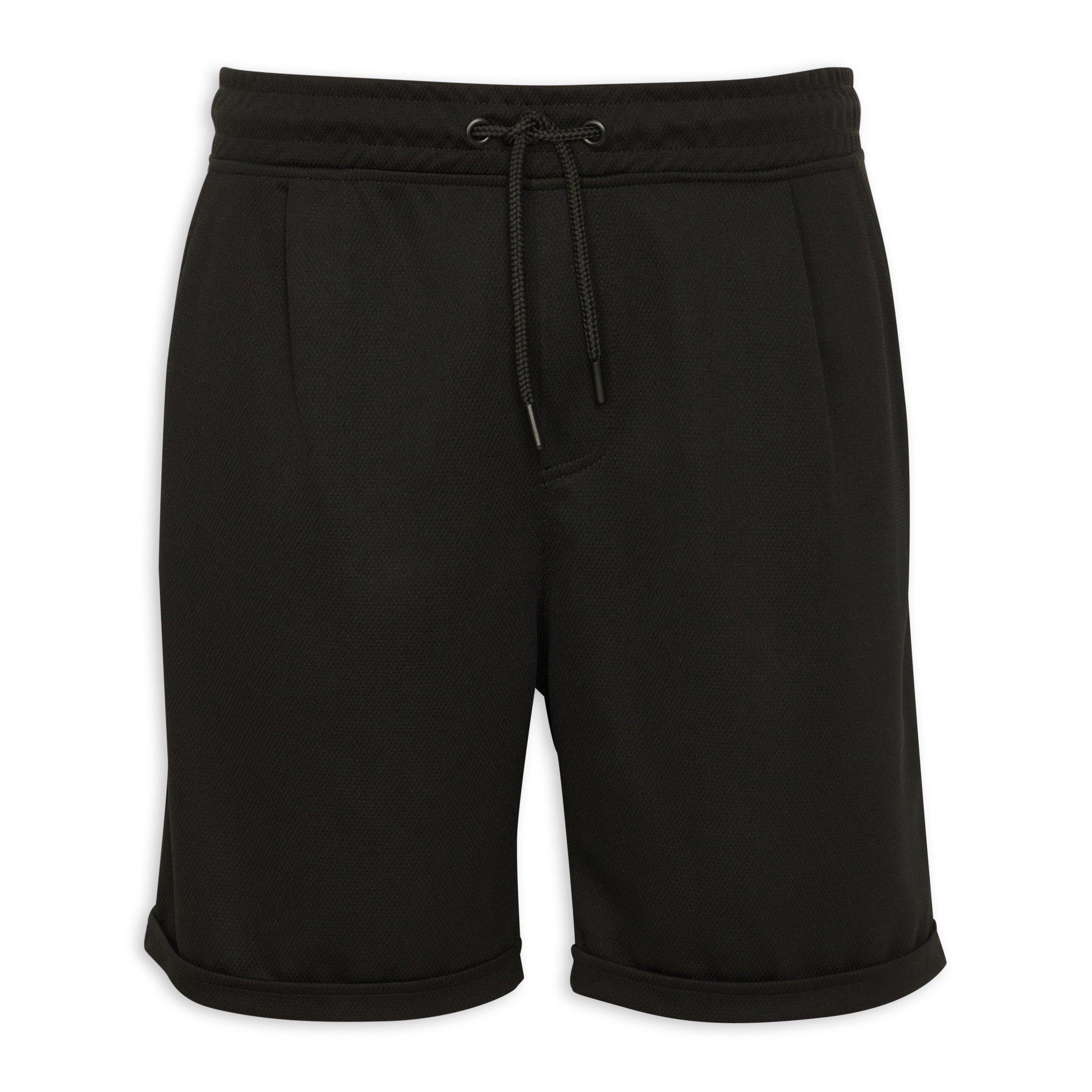 Mens jogger shorts on sale black