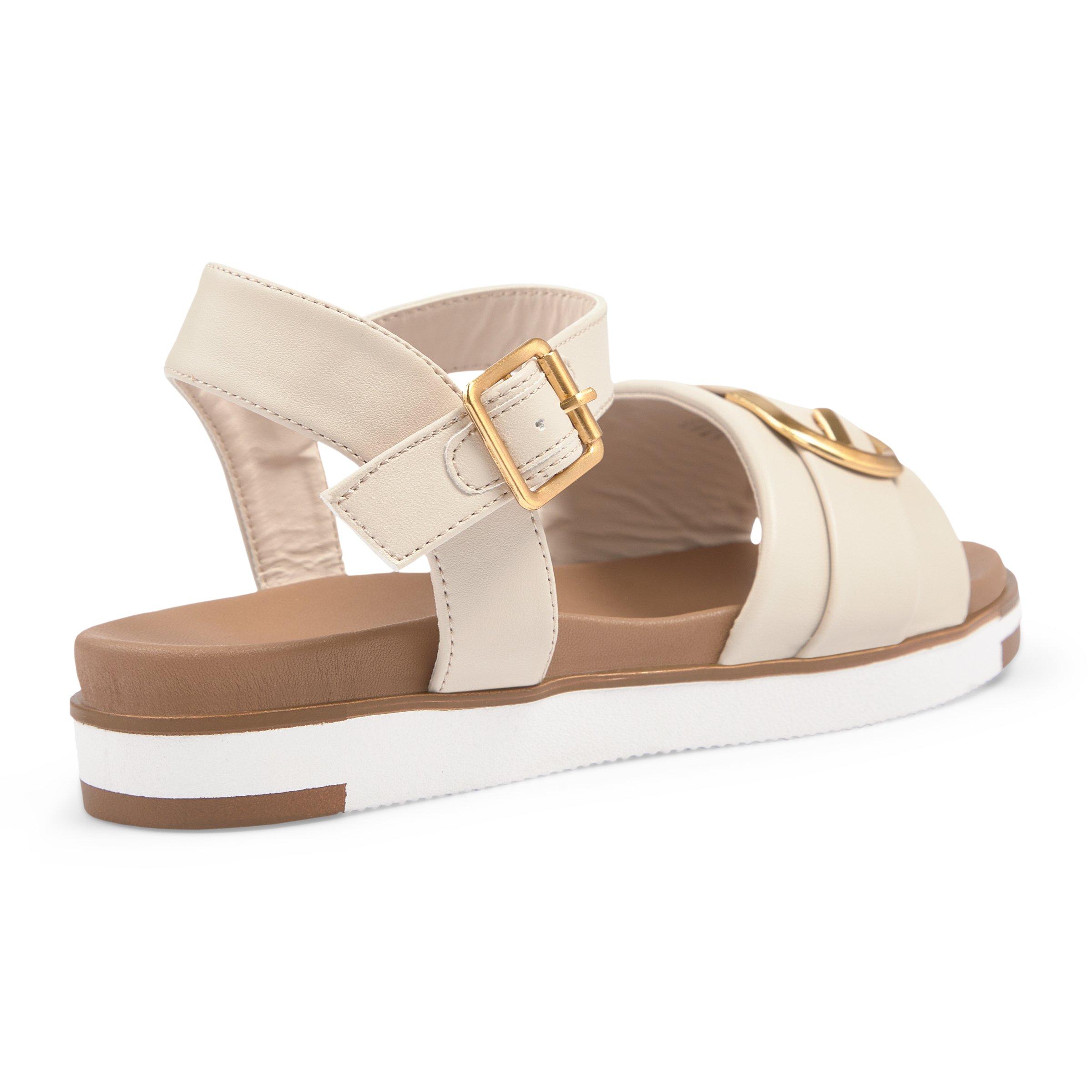 Beige Ankle Strap Sandals 3121422 LTD Woman