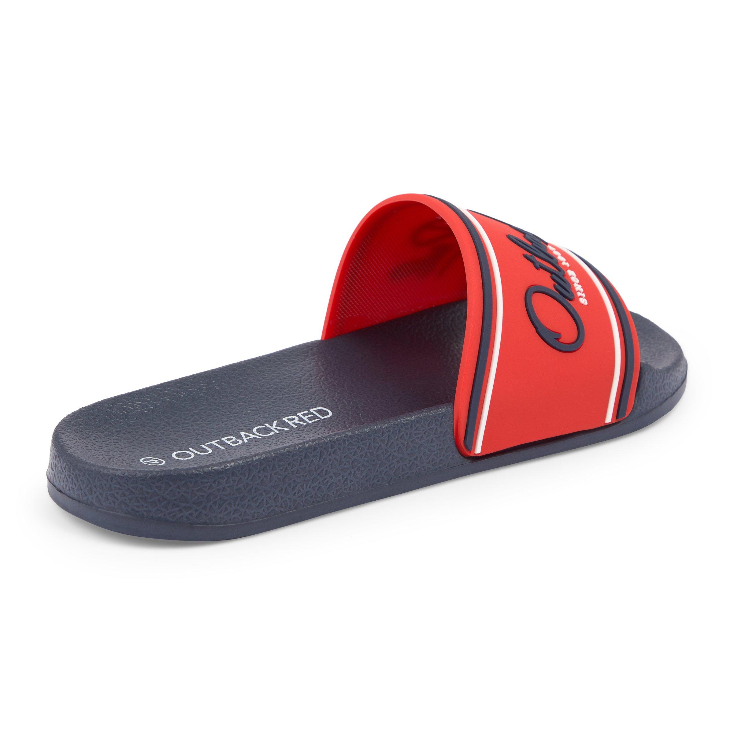 Colourblocked Pool Slides 3121624 OUTBACK RED