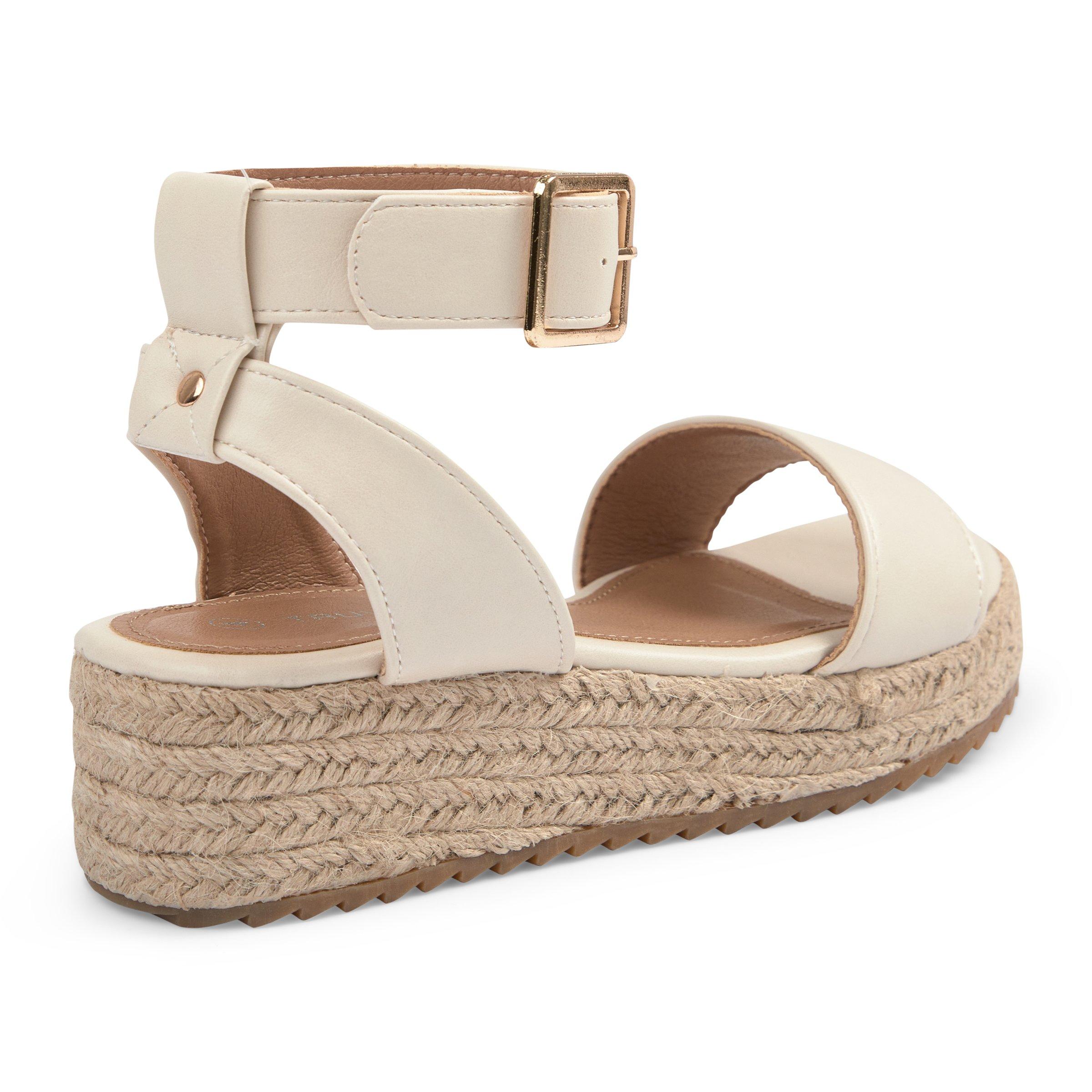 Espadrille hot sale sandals nude