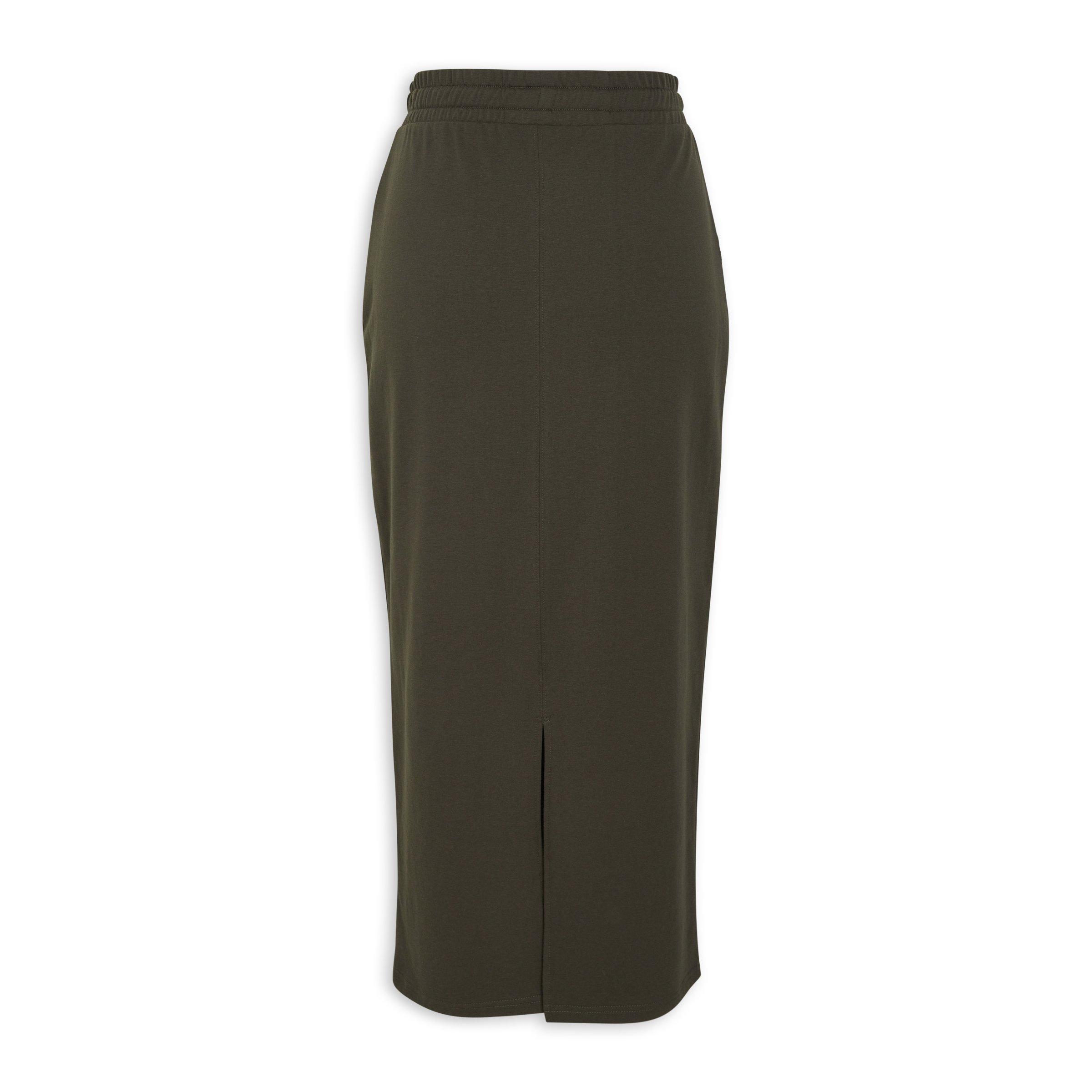 Olive green skirts red hotsell