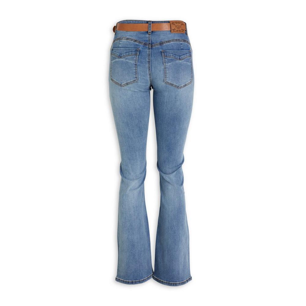 Indigo Belted Bootleg Jeans (3121807)