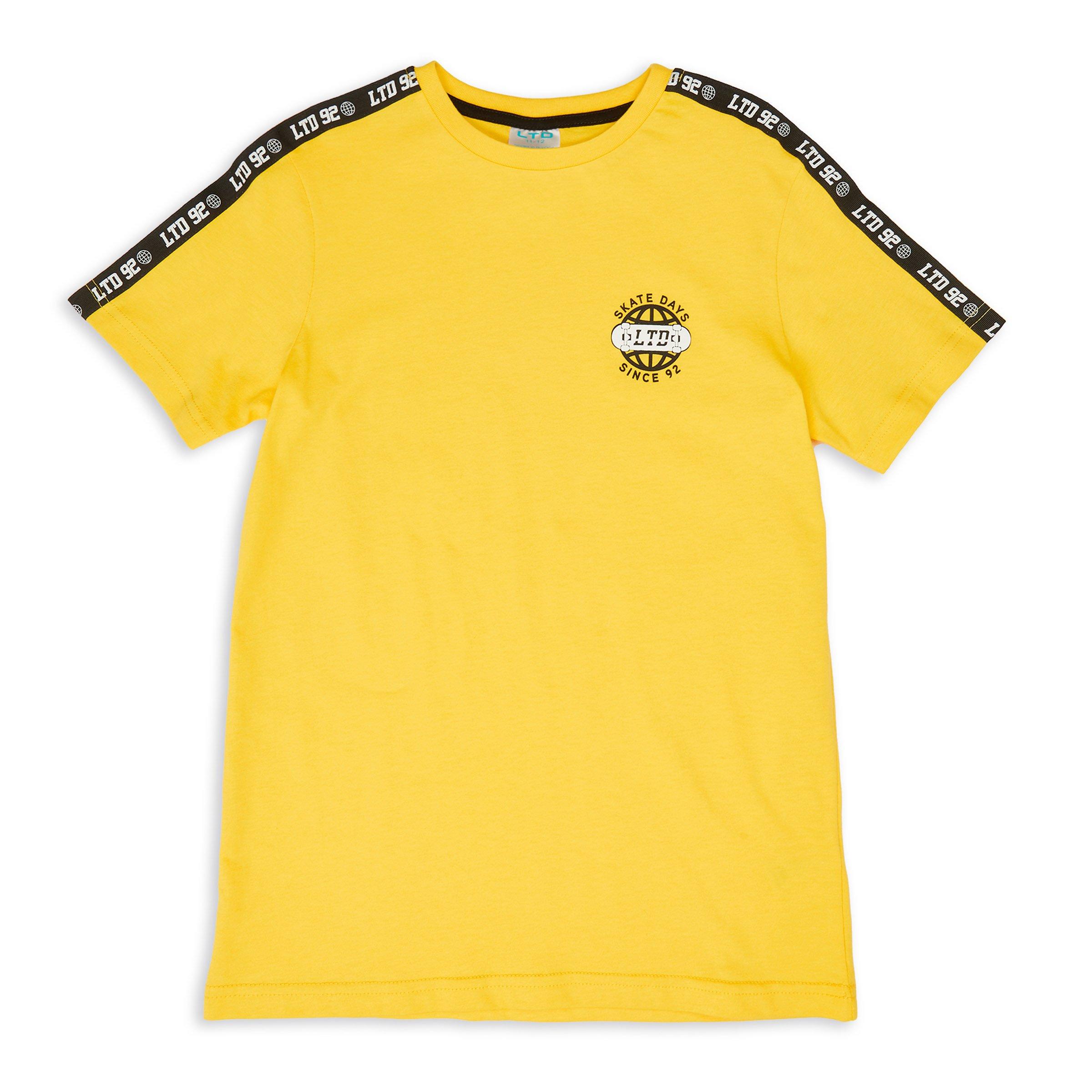 Boys yellow t shirt best sale