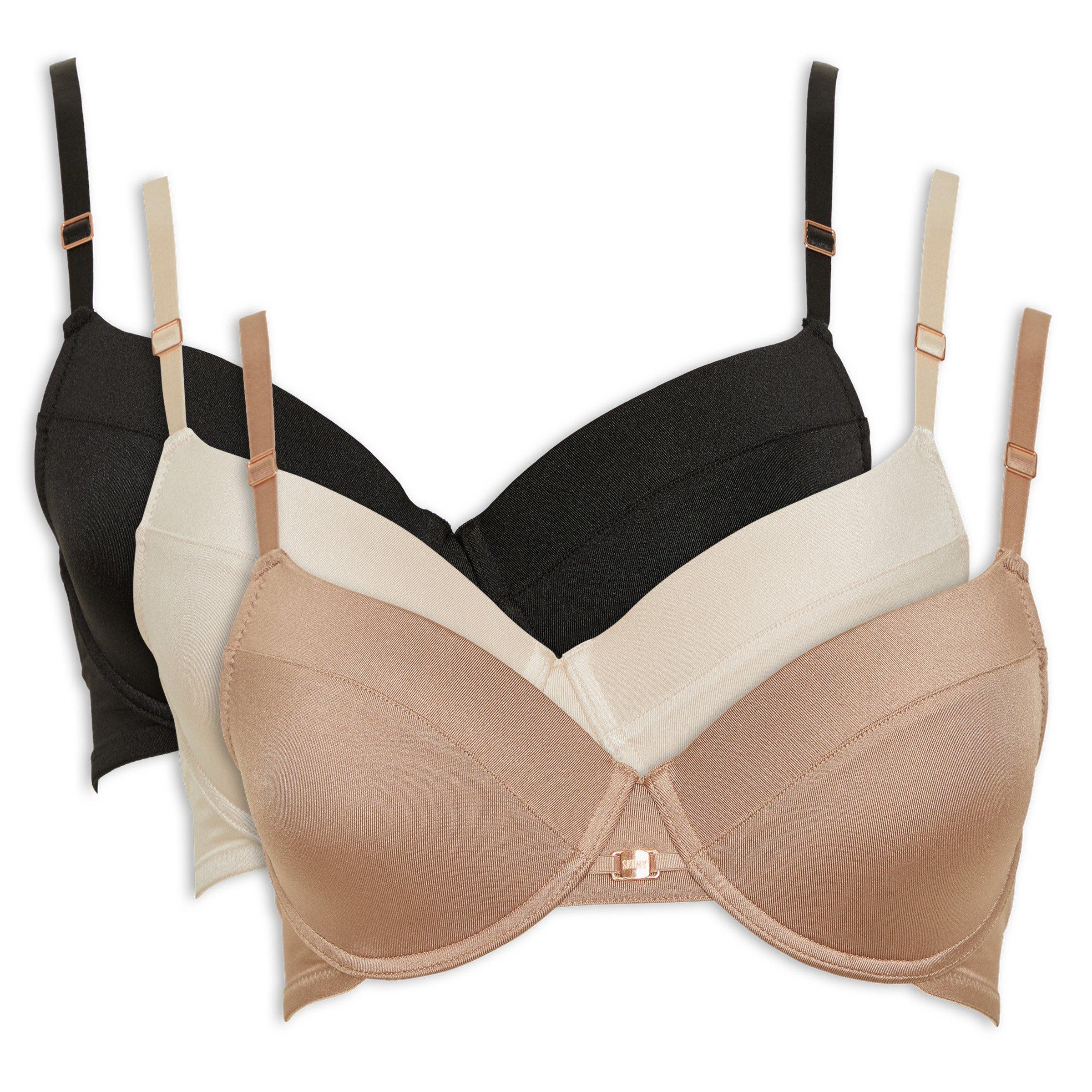 3-pack Push Up Plunge Bras