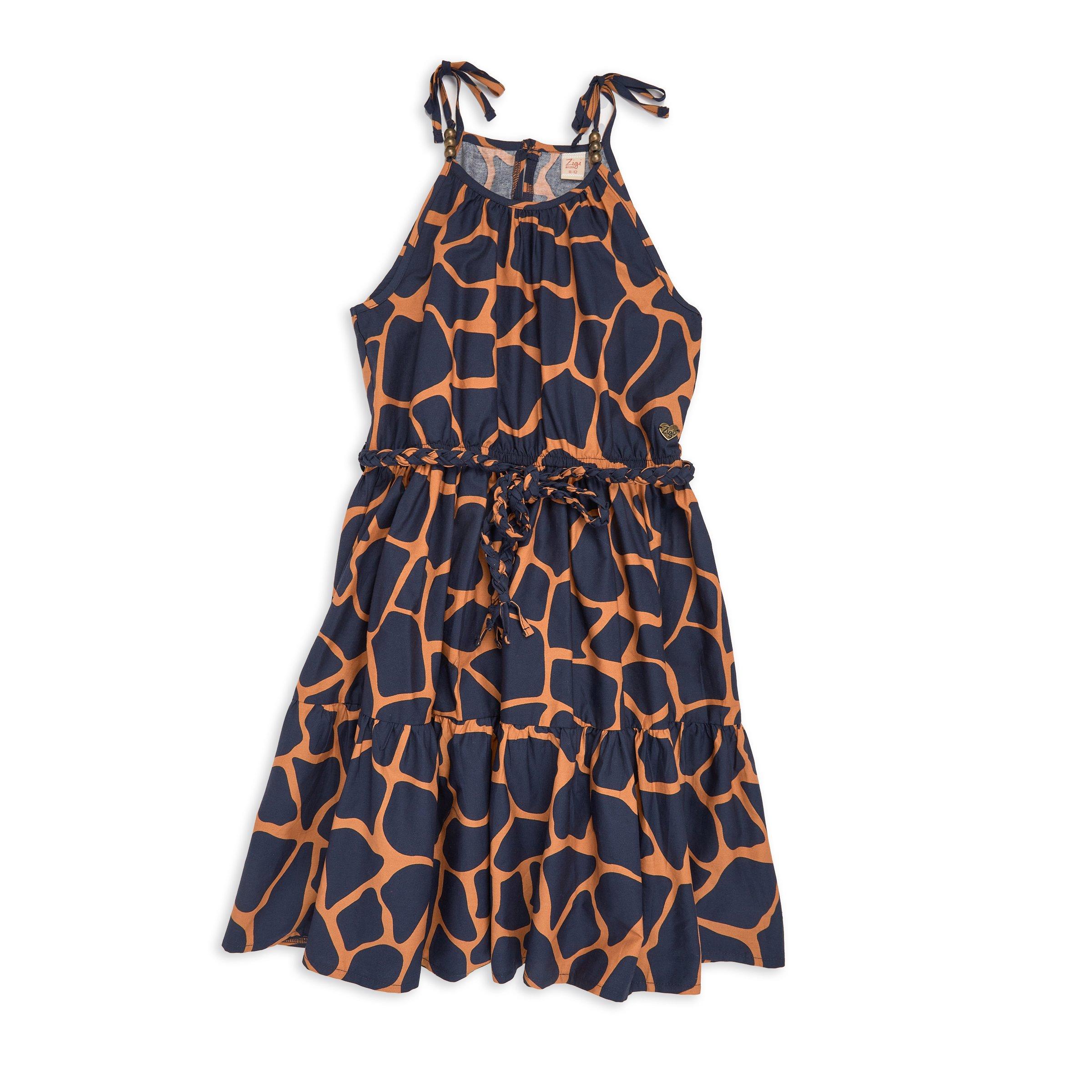 Girls animal print on sale dress