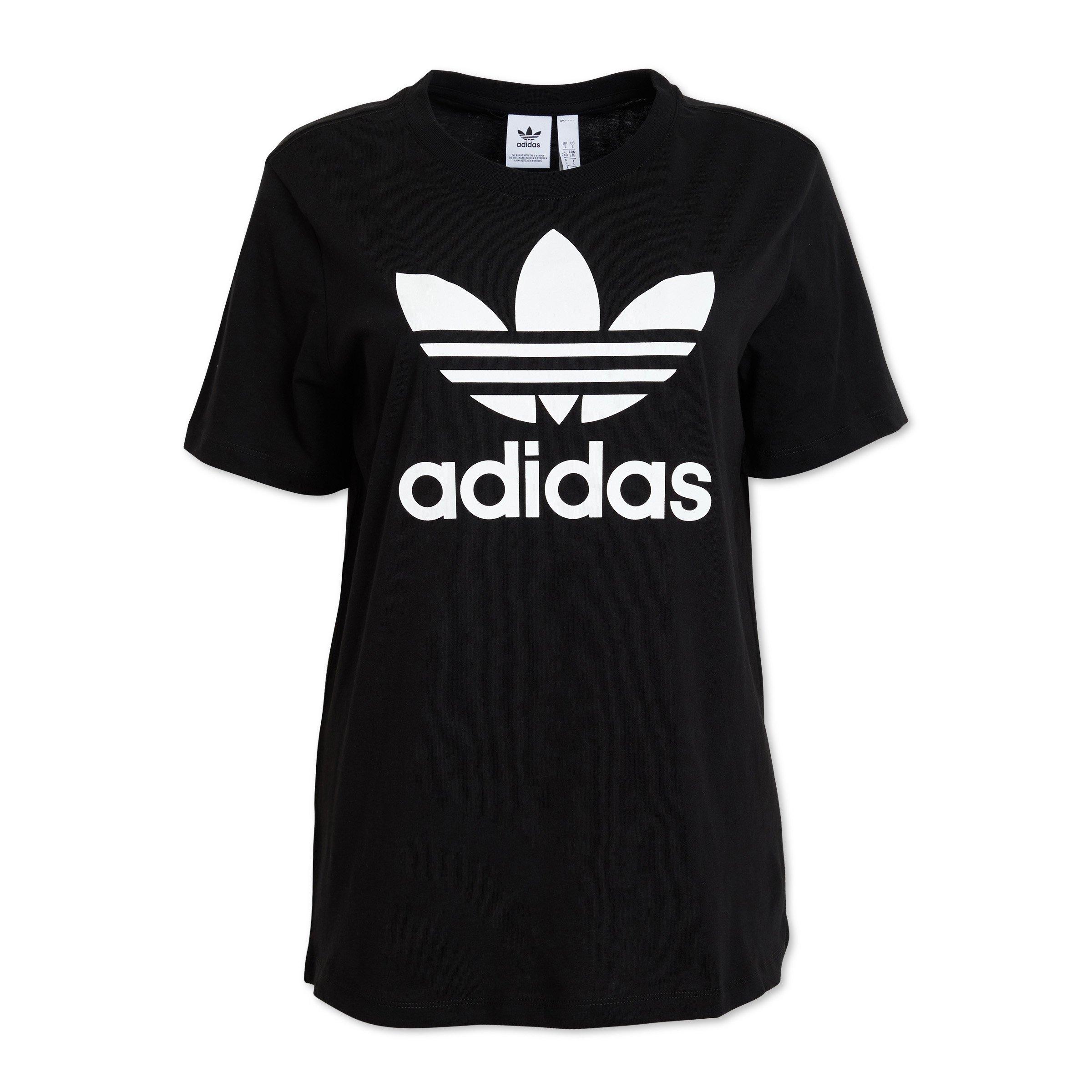 Adidas trefoil t shirt dam on sale