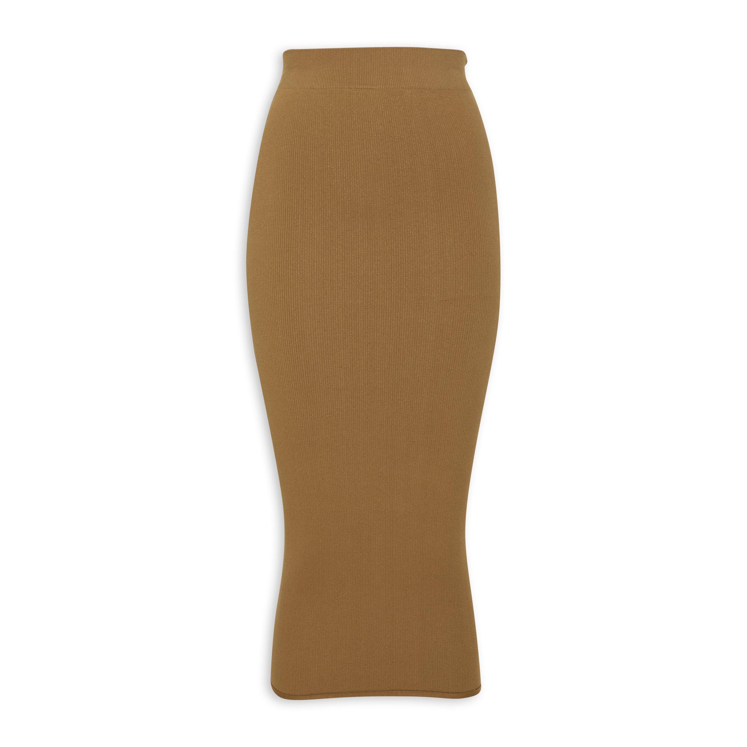 Tan on sale bodycon skirt