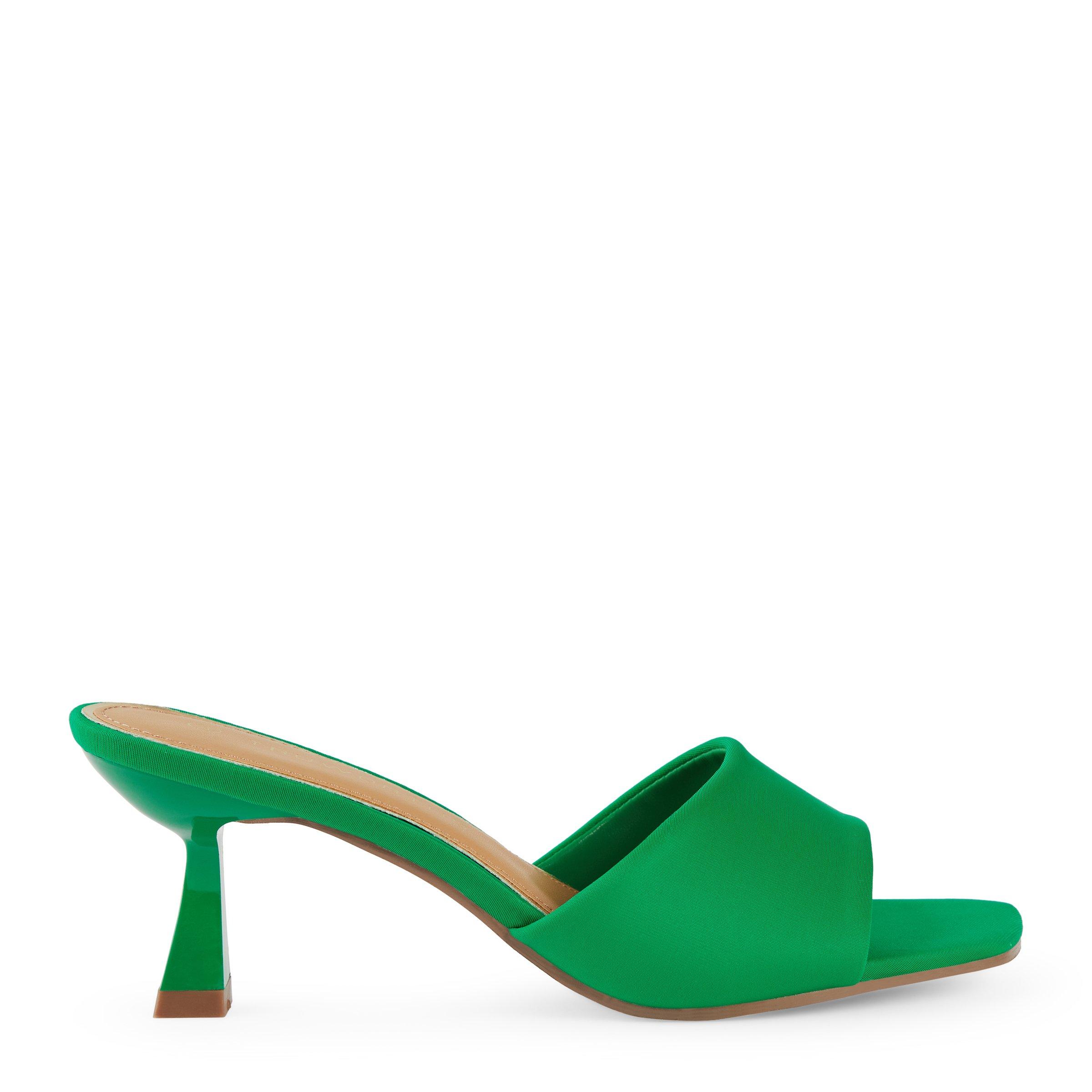 Emerald Green Heeled Mule Sandals 3123292 Truworths