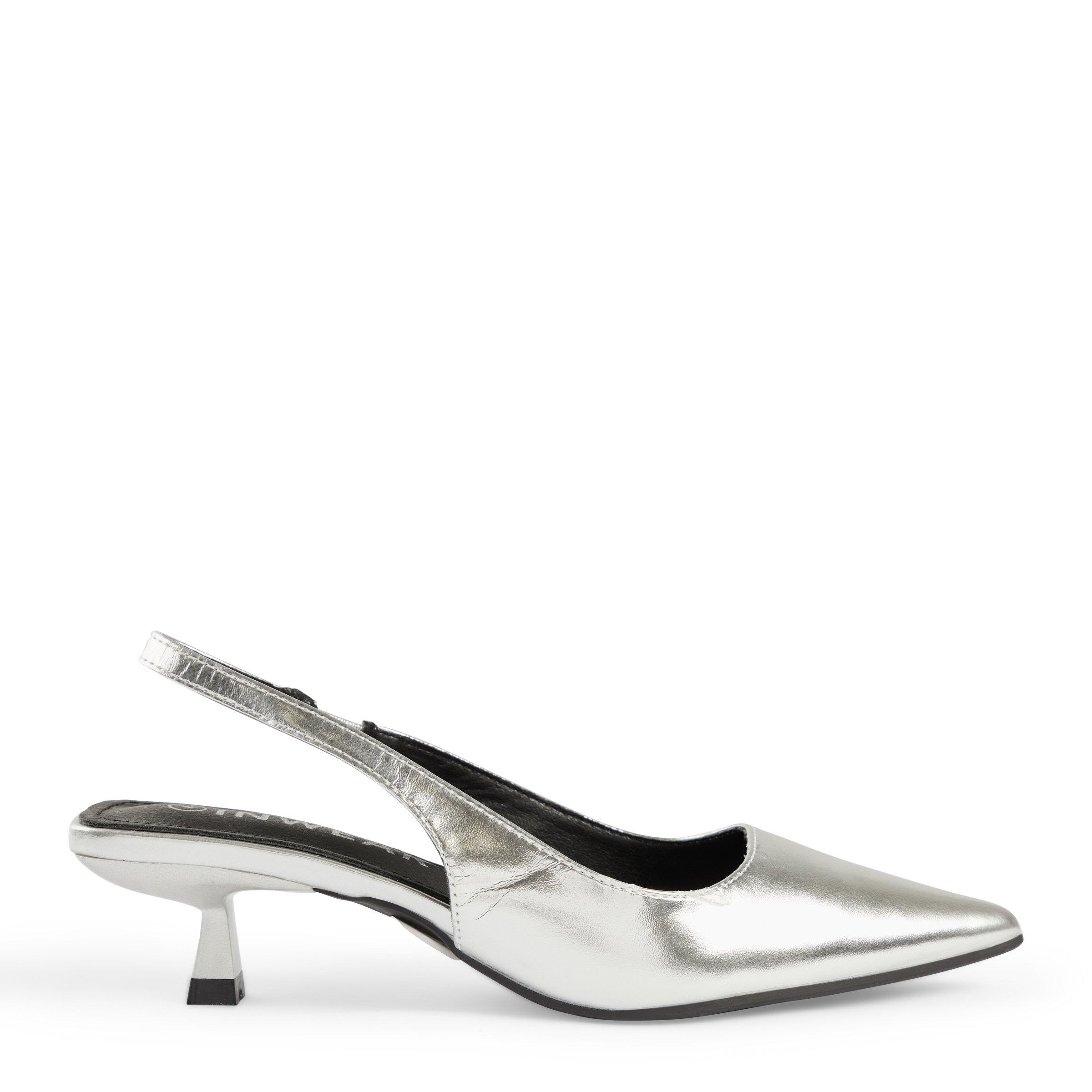 Silver Slingback Heels 3123317 Inwear