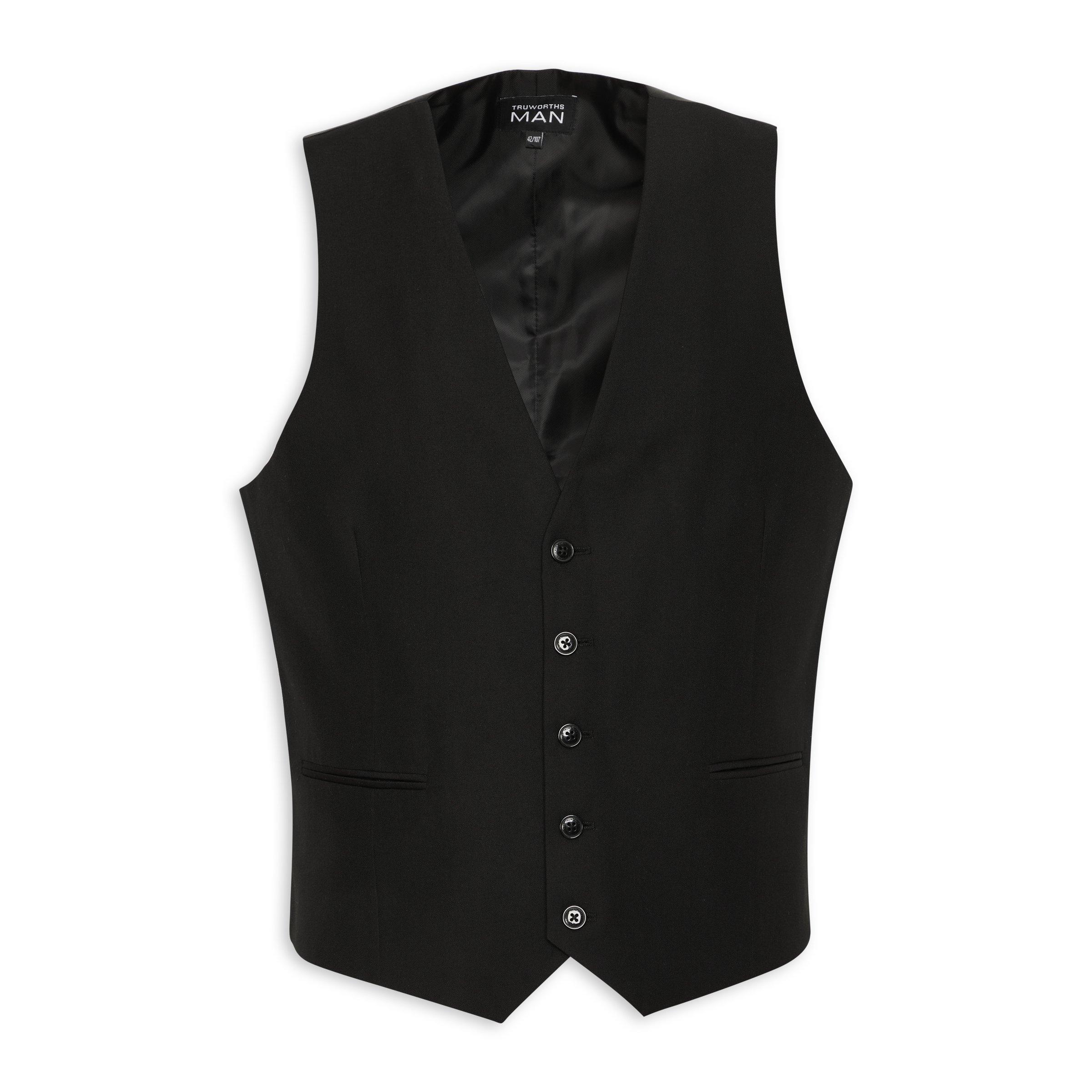 Mens black waistcoat best sale