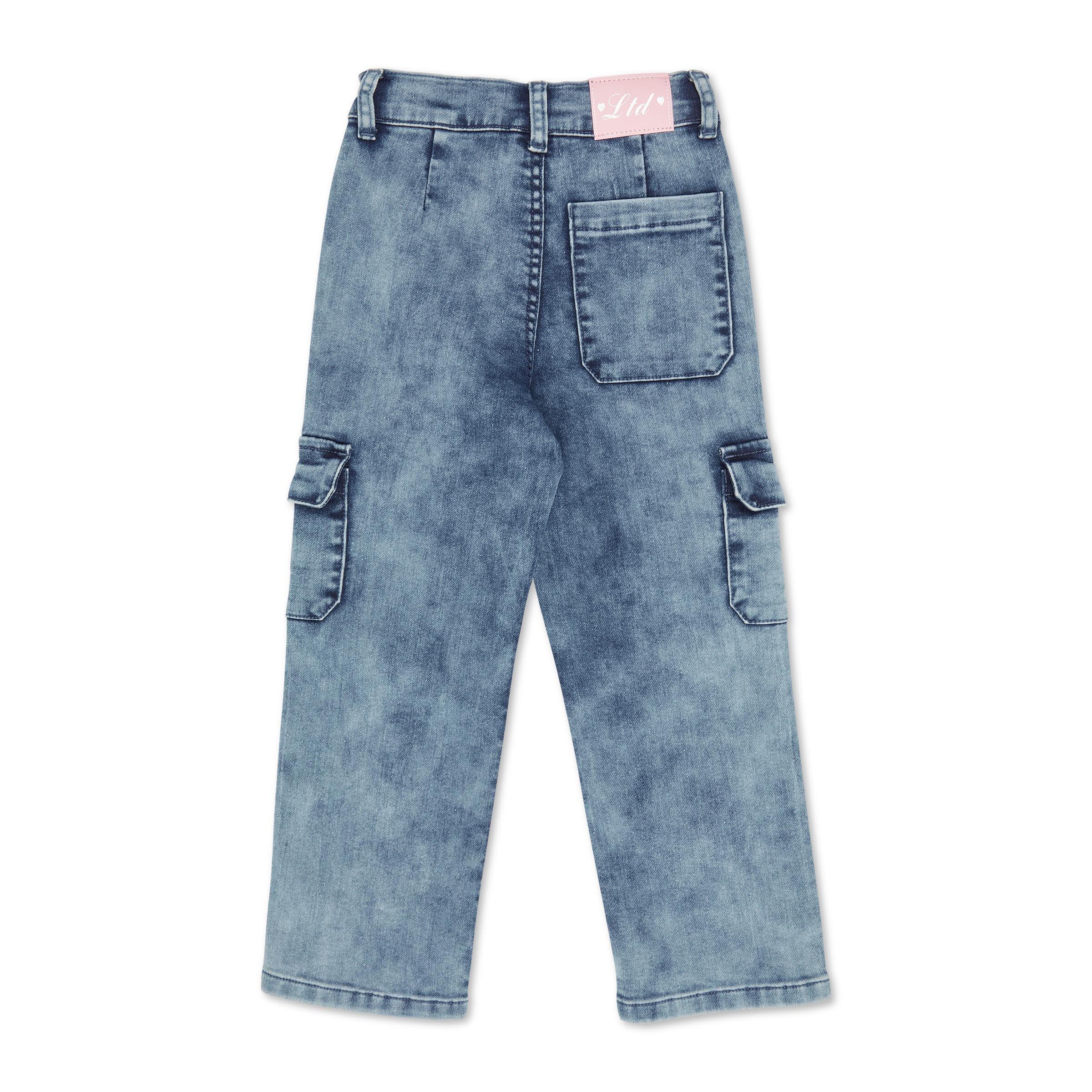 Kid Girl Indigo Utility Jeans (3123895)