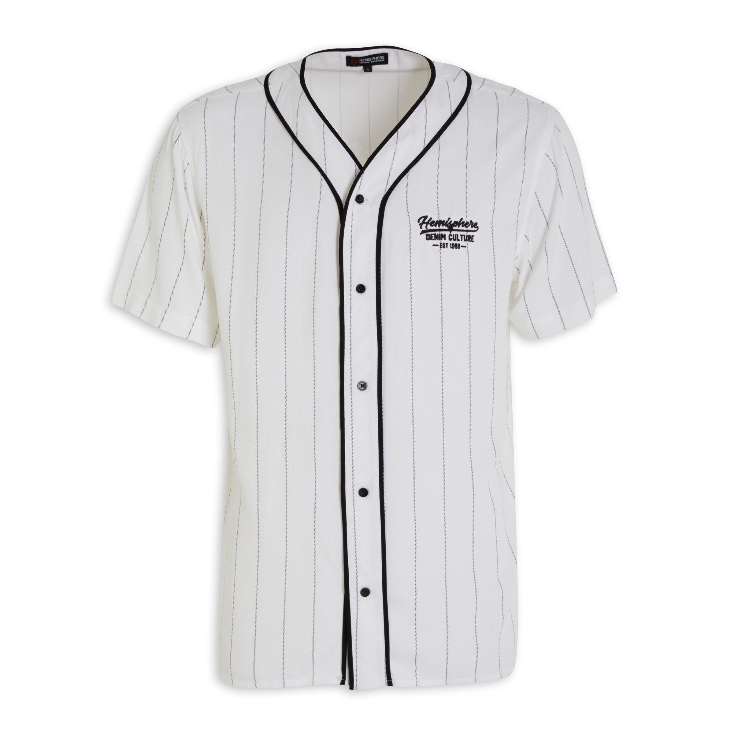 Black and best sale white baseball shirt