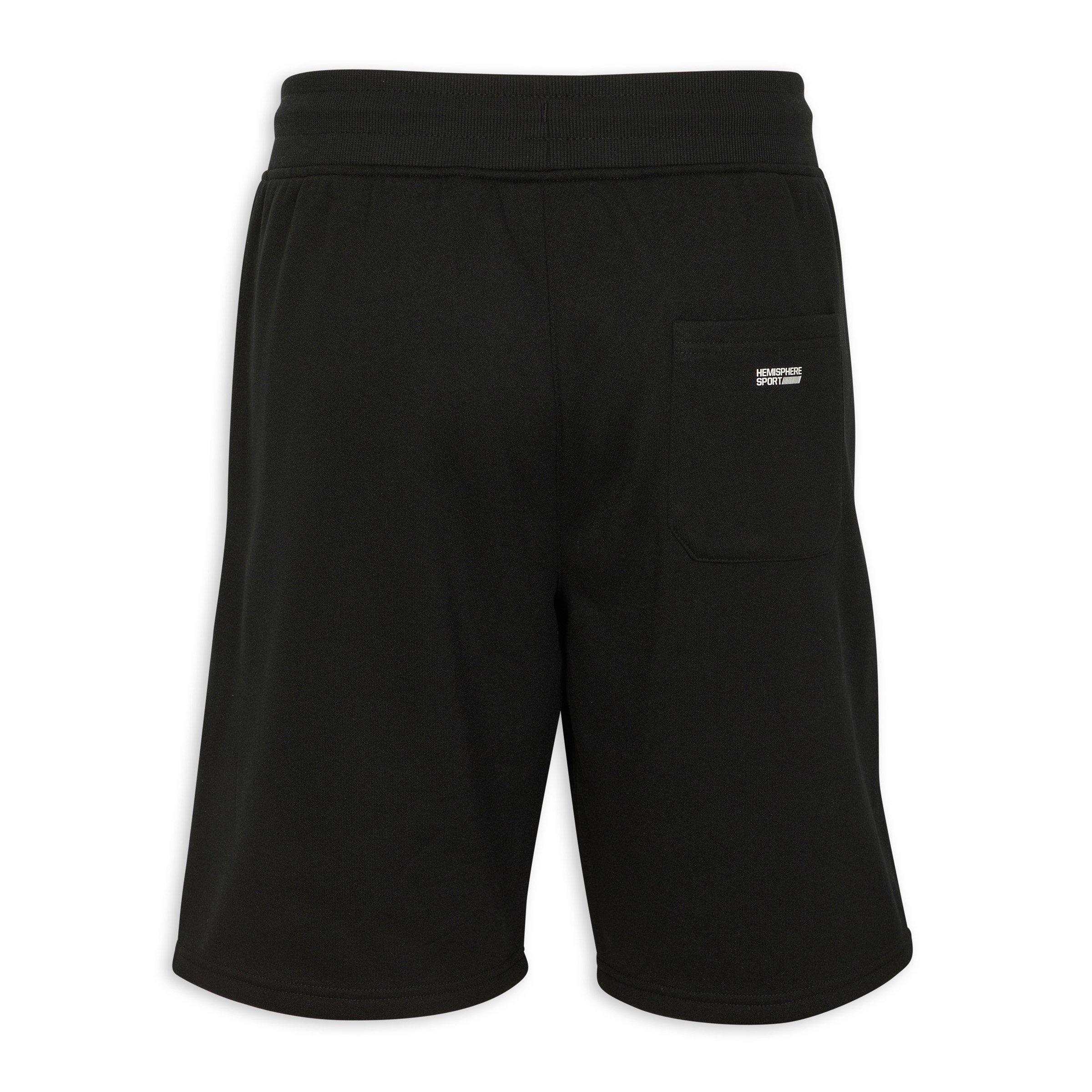 Black shop jogger shorts