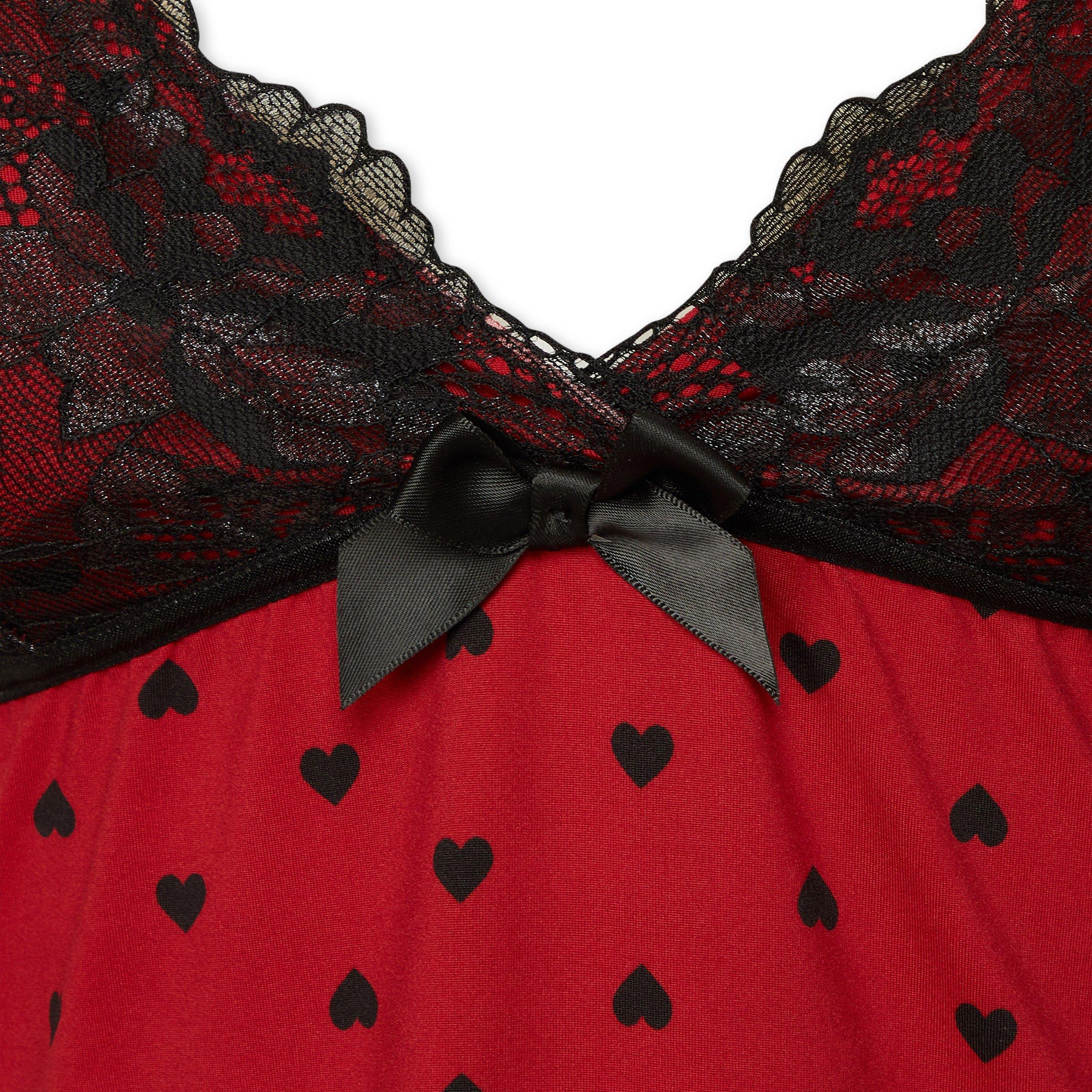 Red colour night dress top