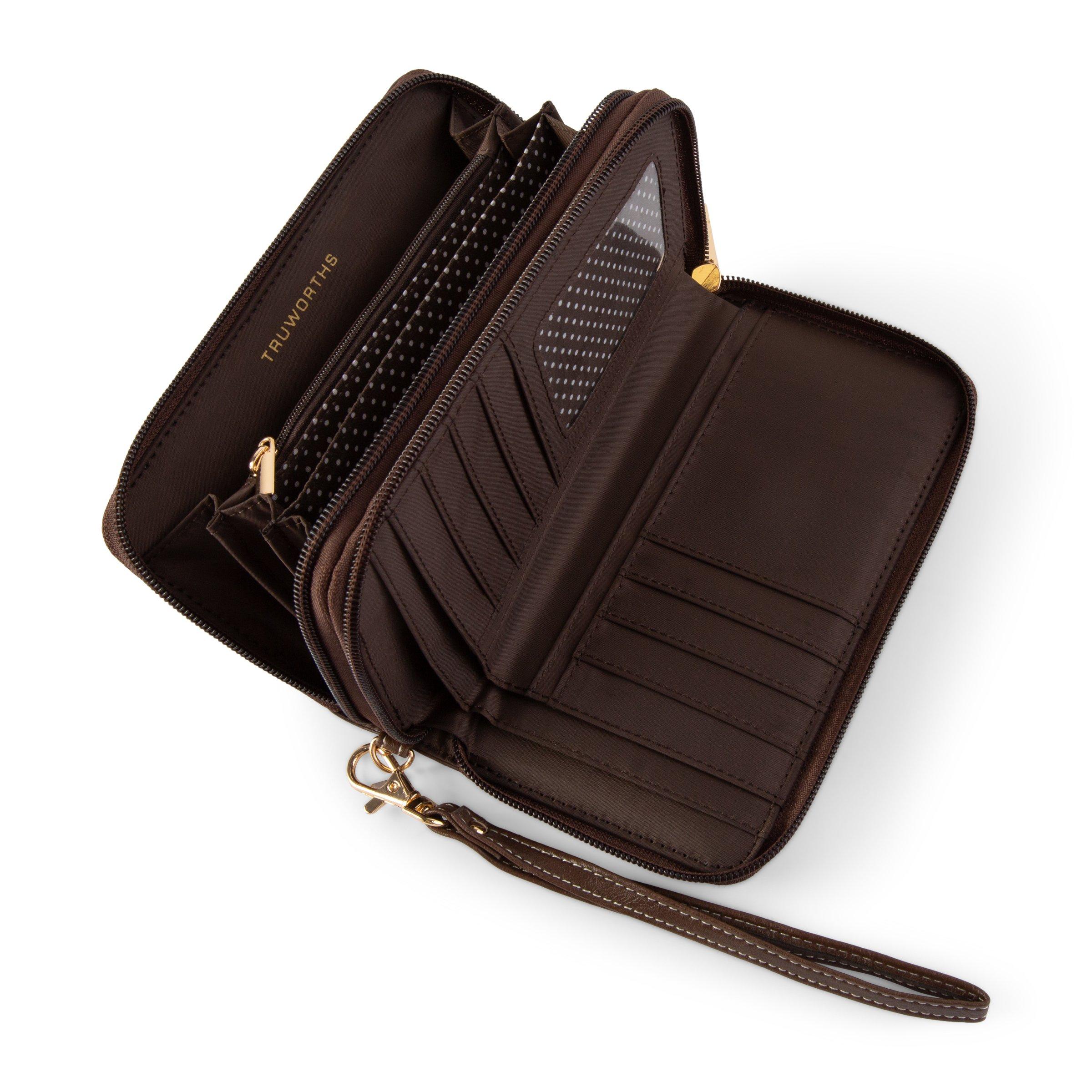 Brown Zip Around Purse 3124374 Truworths