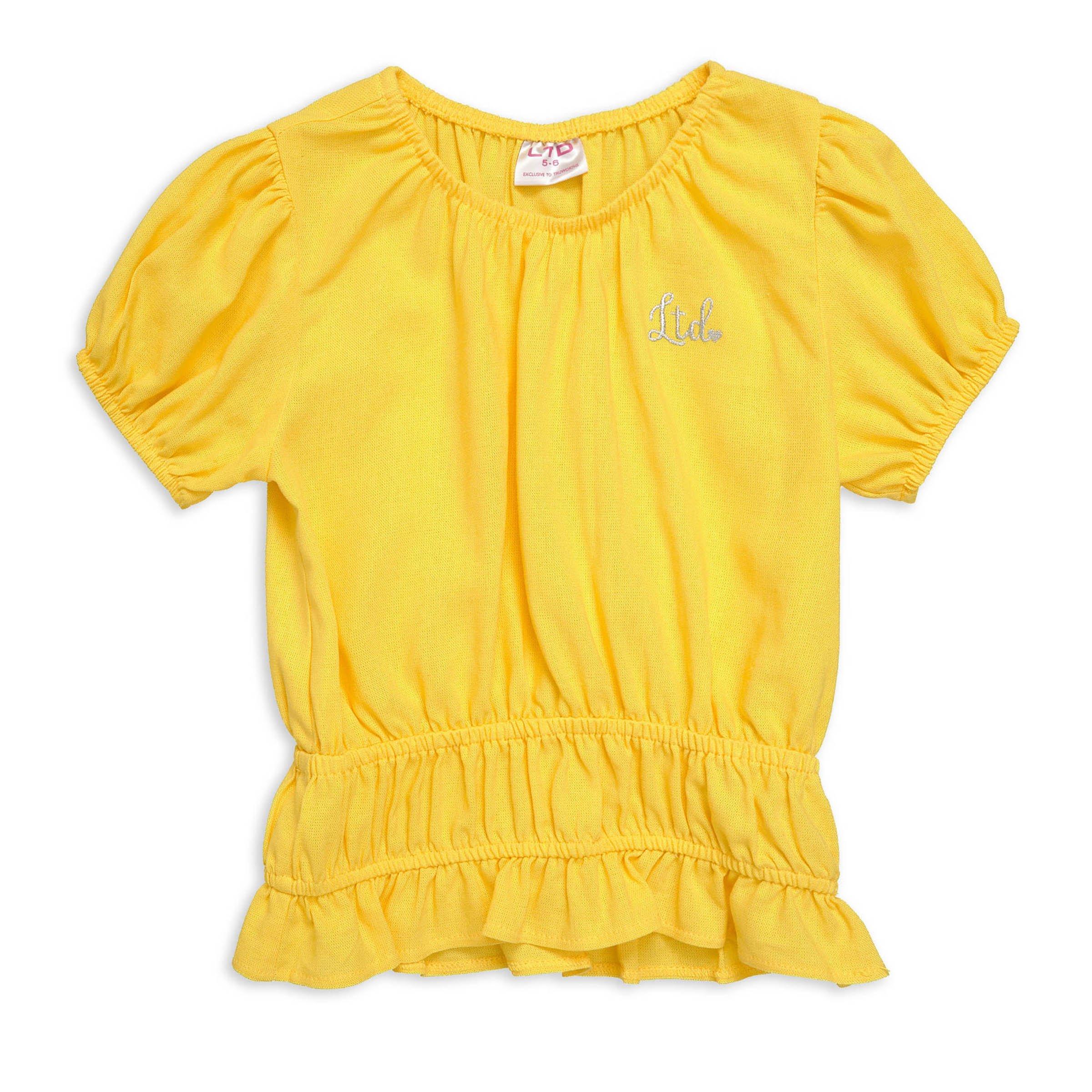 Kid Girl Yellow Top 3124379 LTD Kids