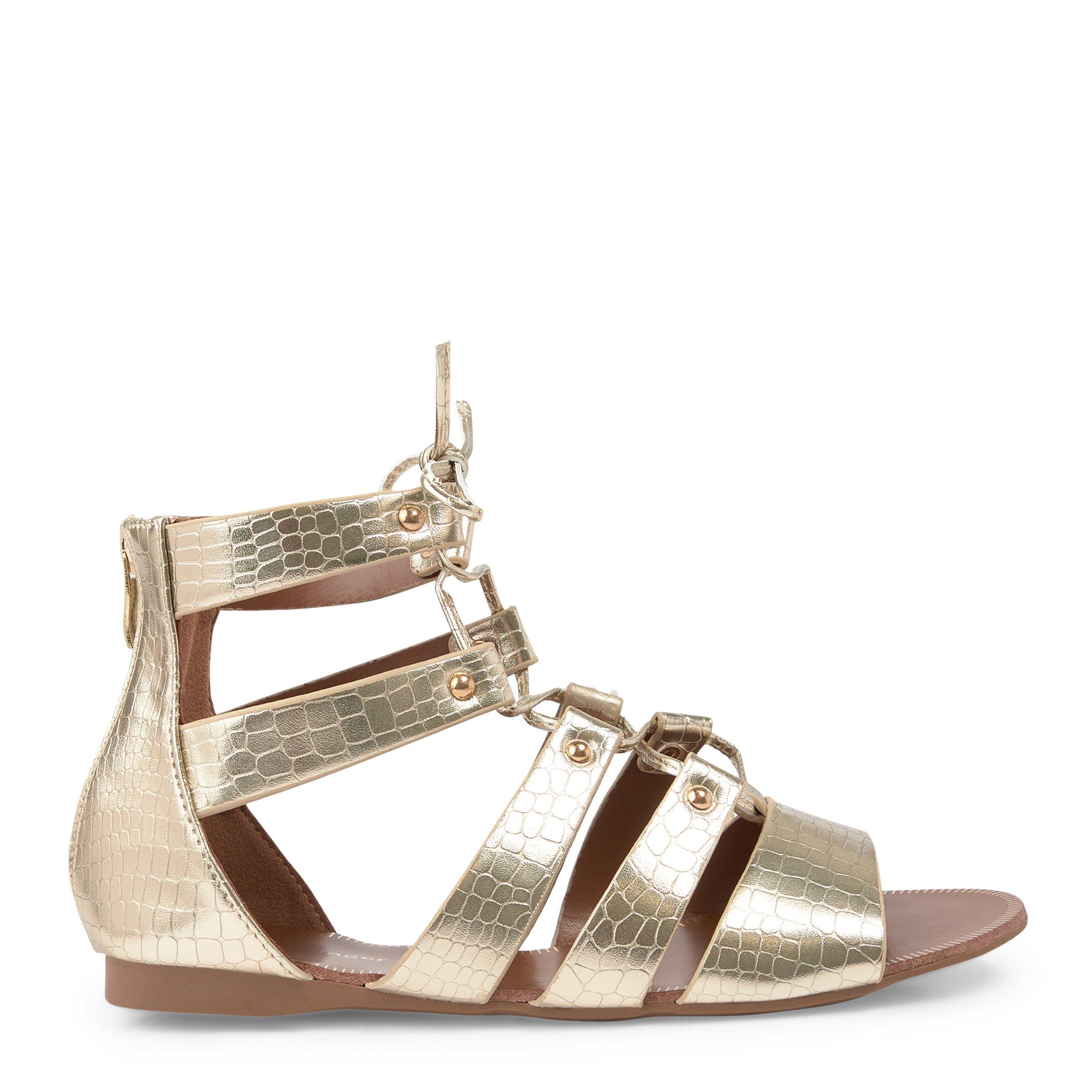 Gold hot sale gladiator sandals