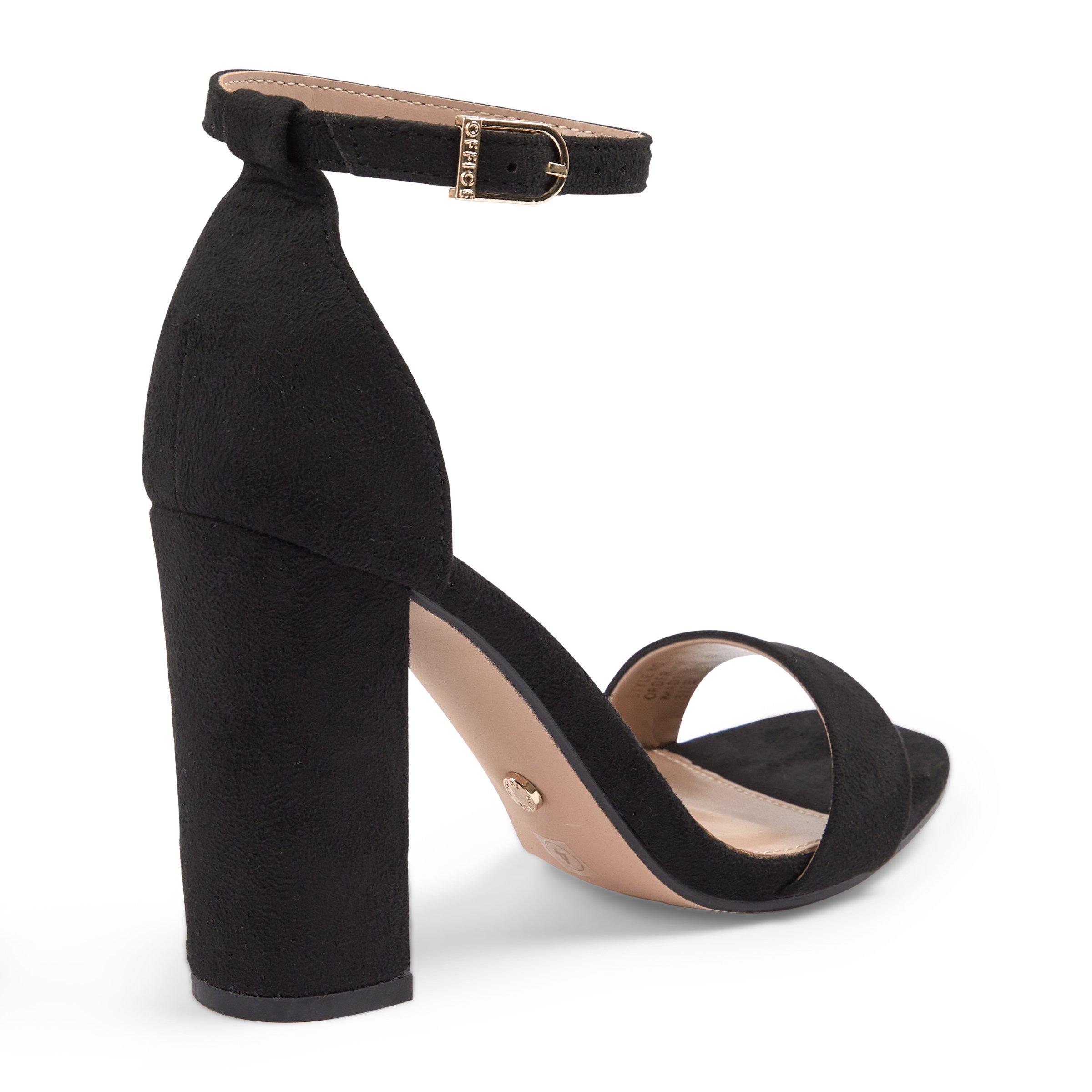 Office black block outlet heels