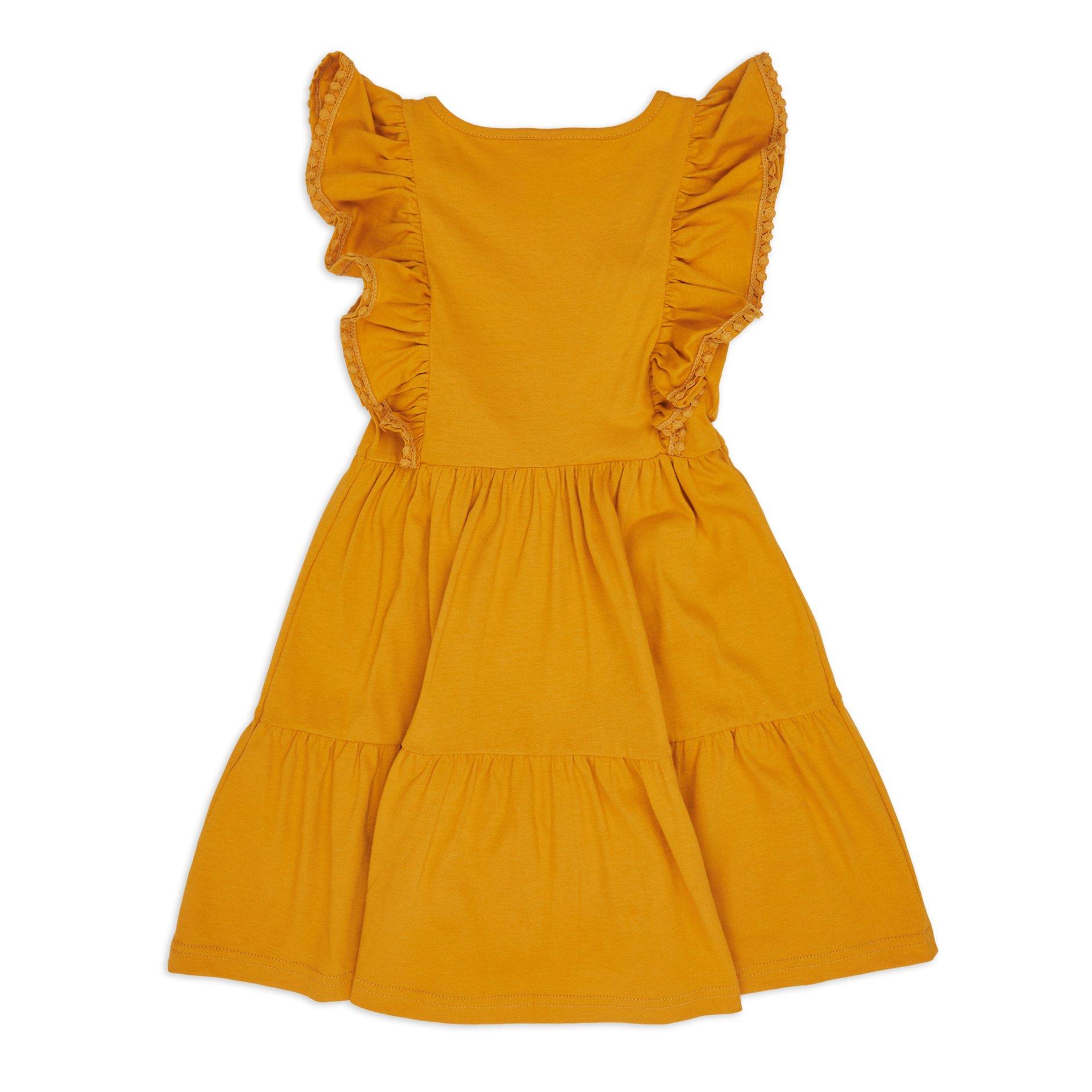 Girls deals mustard dress