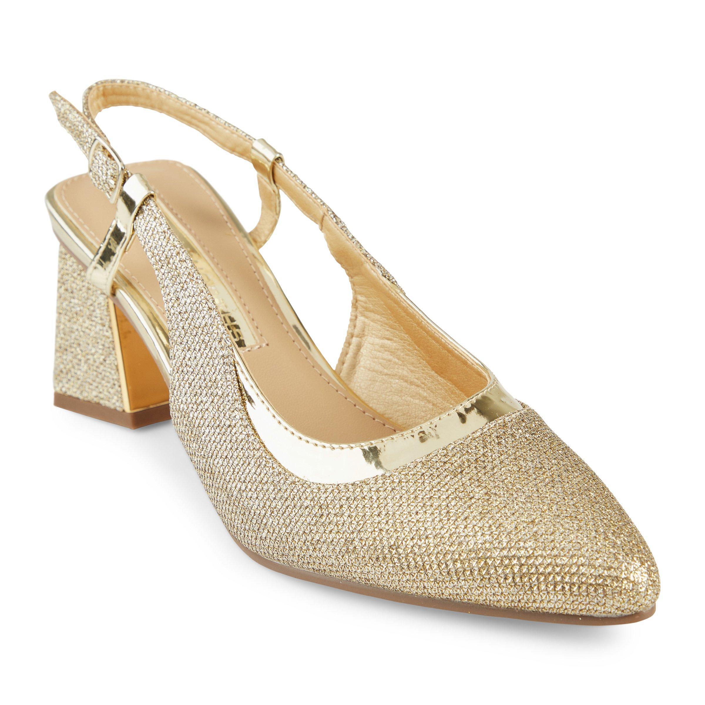 Gold Slingback Heel 3124713 Truworths