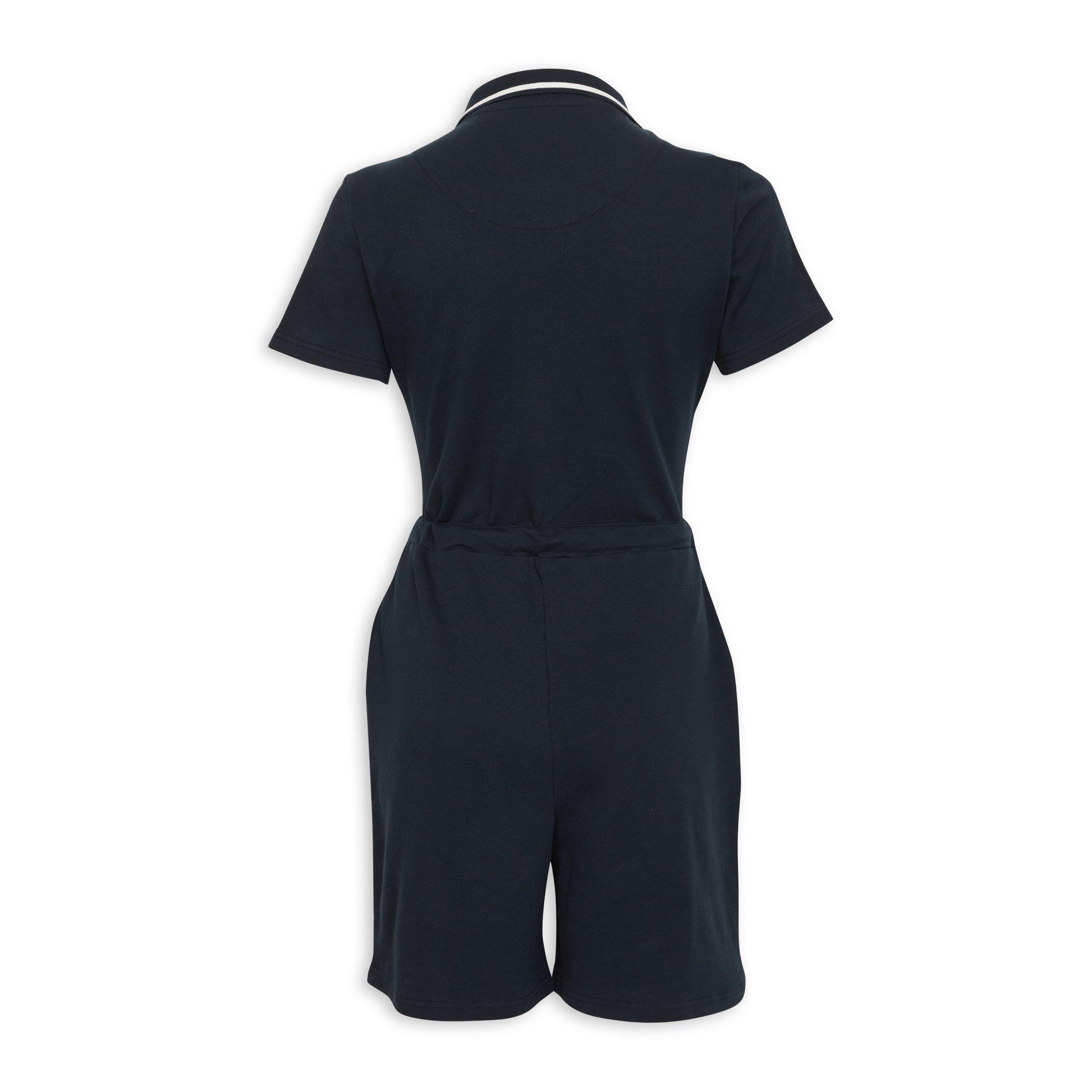 Black clearance polo jumpsuit