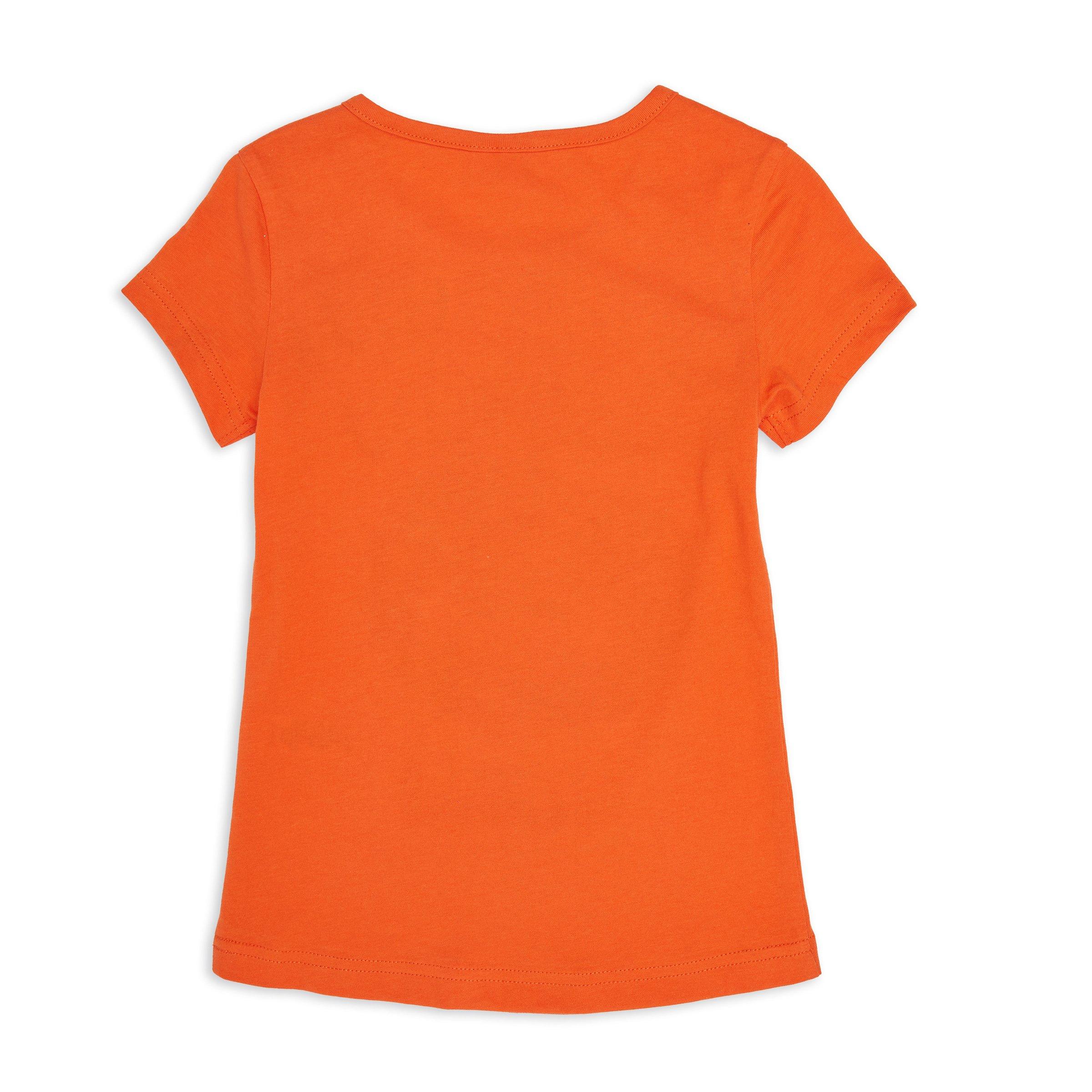 Girls orange outlet t shirt