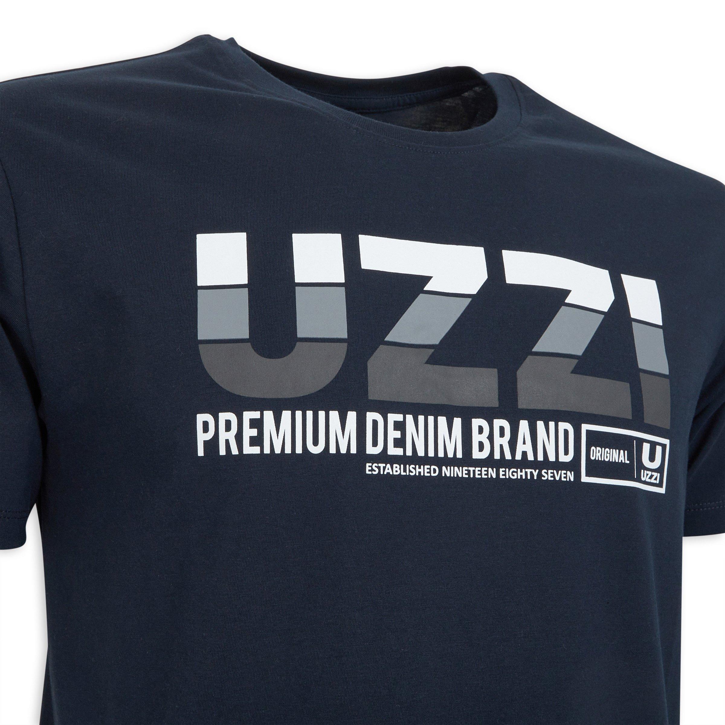 Navy Branded T-shirt (3124977) | UZZI