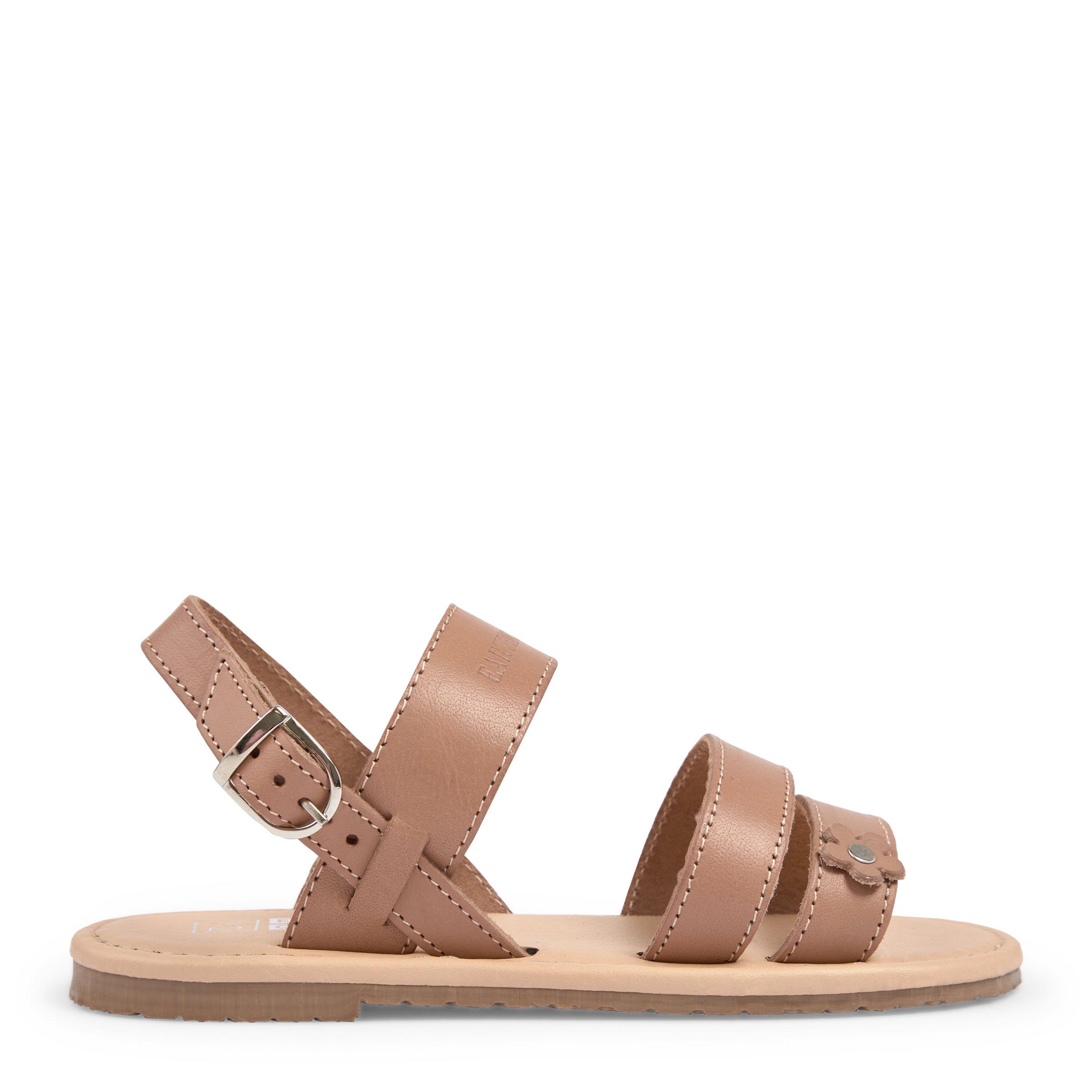 Girls tan hot sale leather sandals