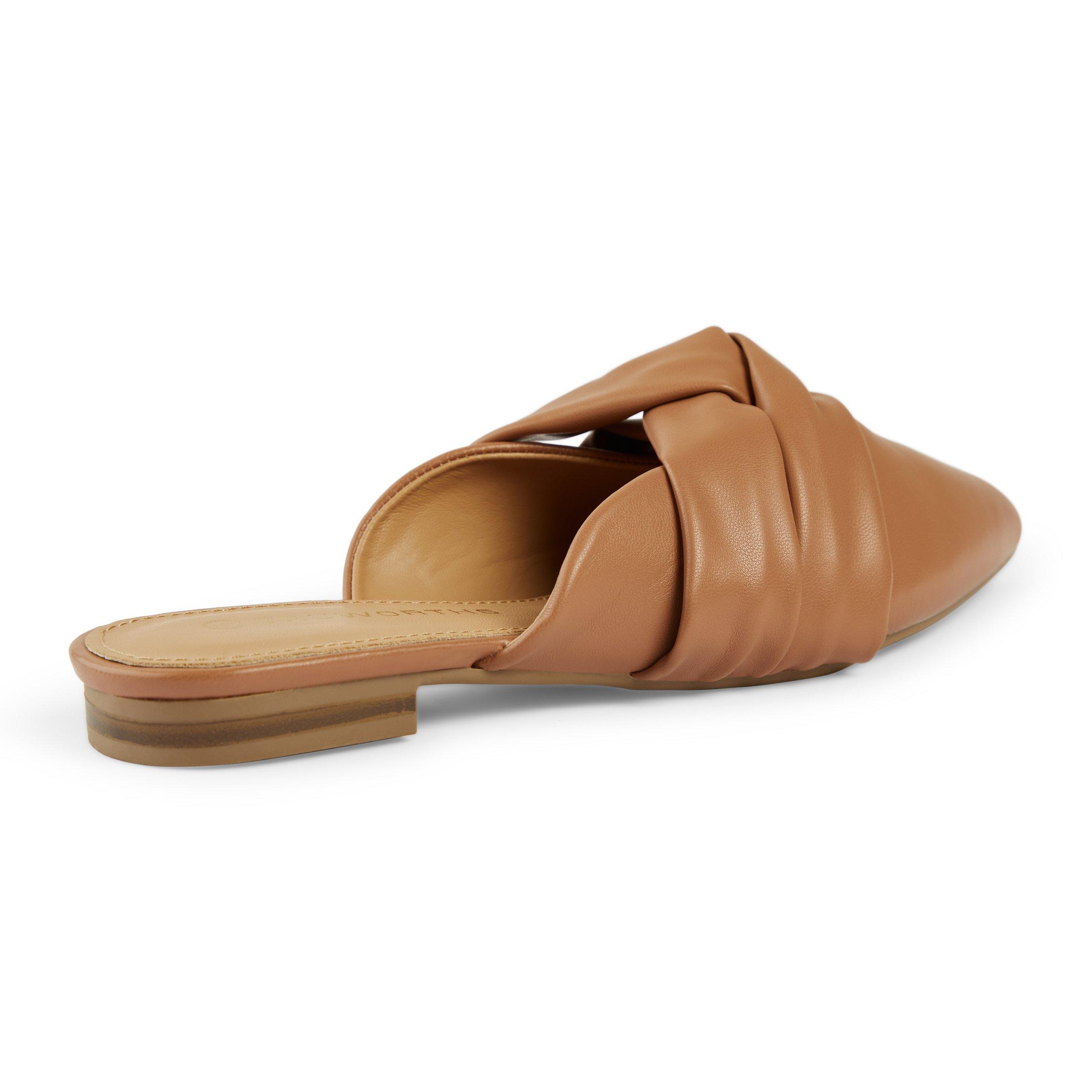 Tan store mule slides