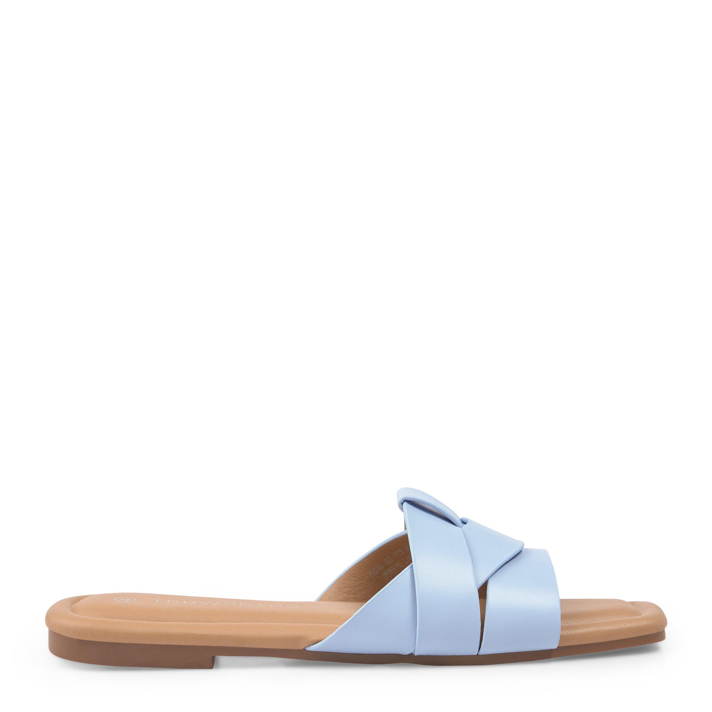 Blue best sale mule sandals