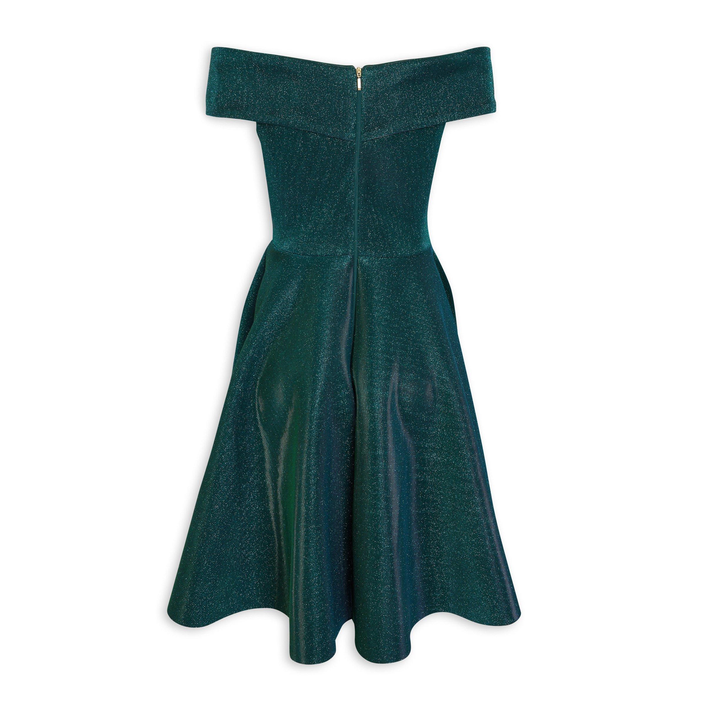 Emerald Green Shimmer Evening Dress 3126016 Truworths