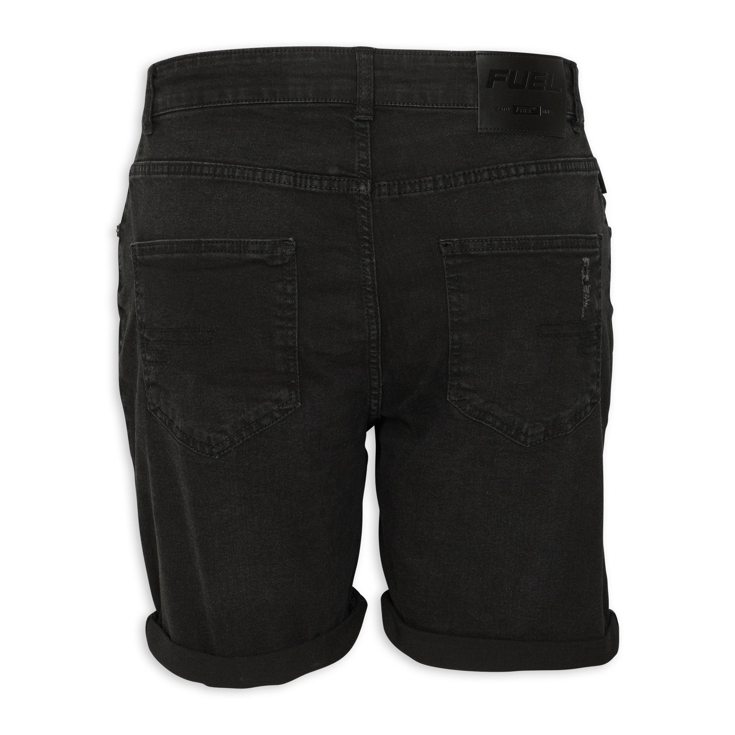 Black ripped hotsell denim shorts