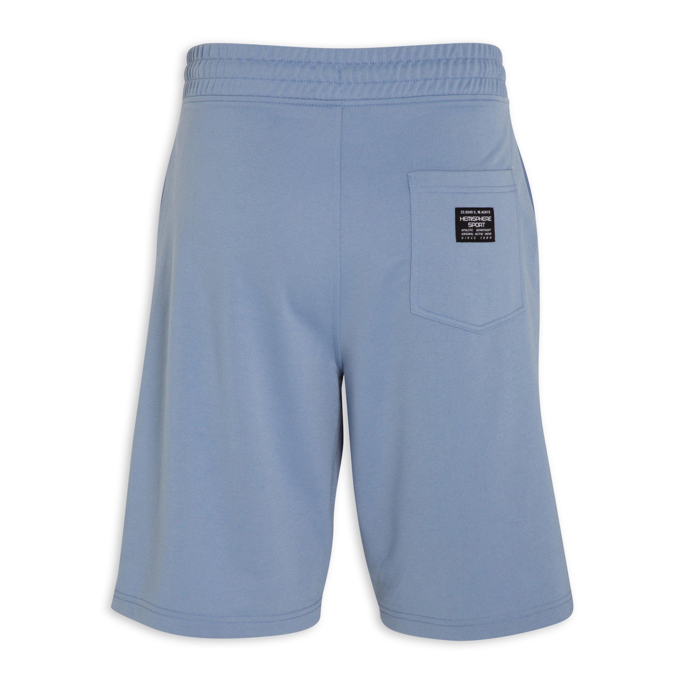 Blue cheap jogger shorts