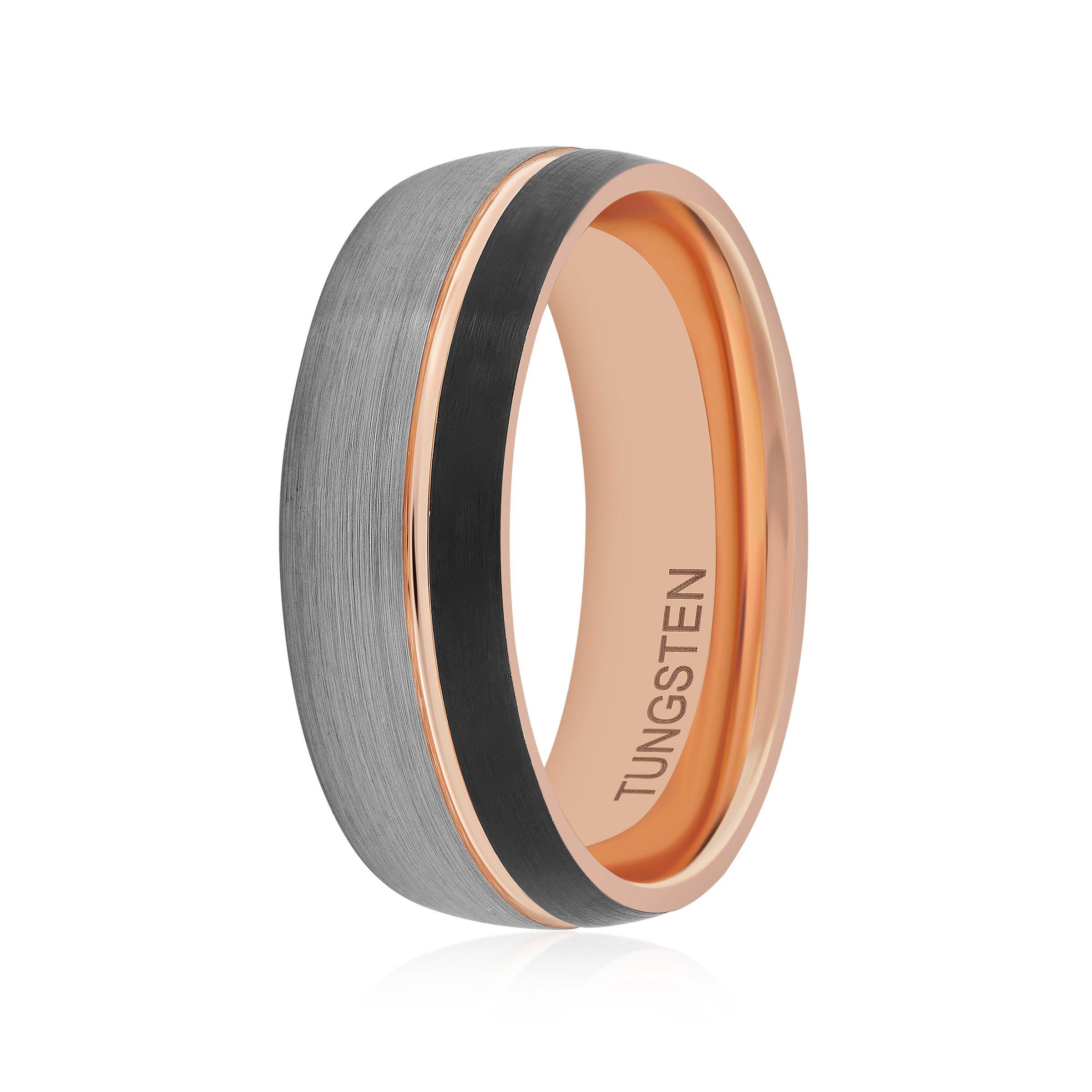 Tri Colour Tungsten Ring 3126733 Tungsten