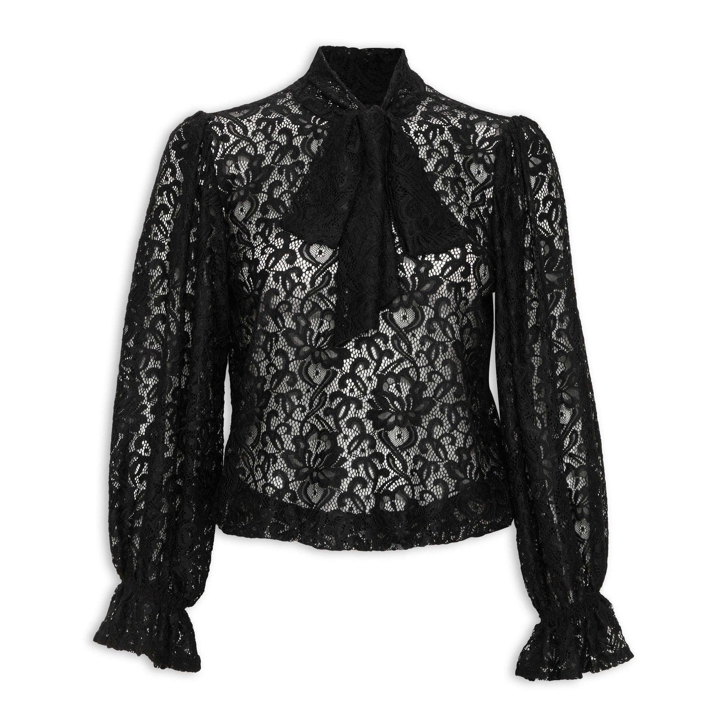 BLACK LACE BLOUSE